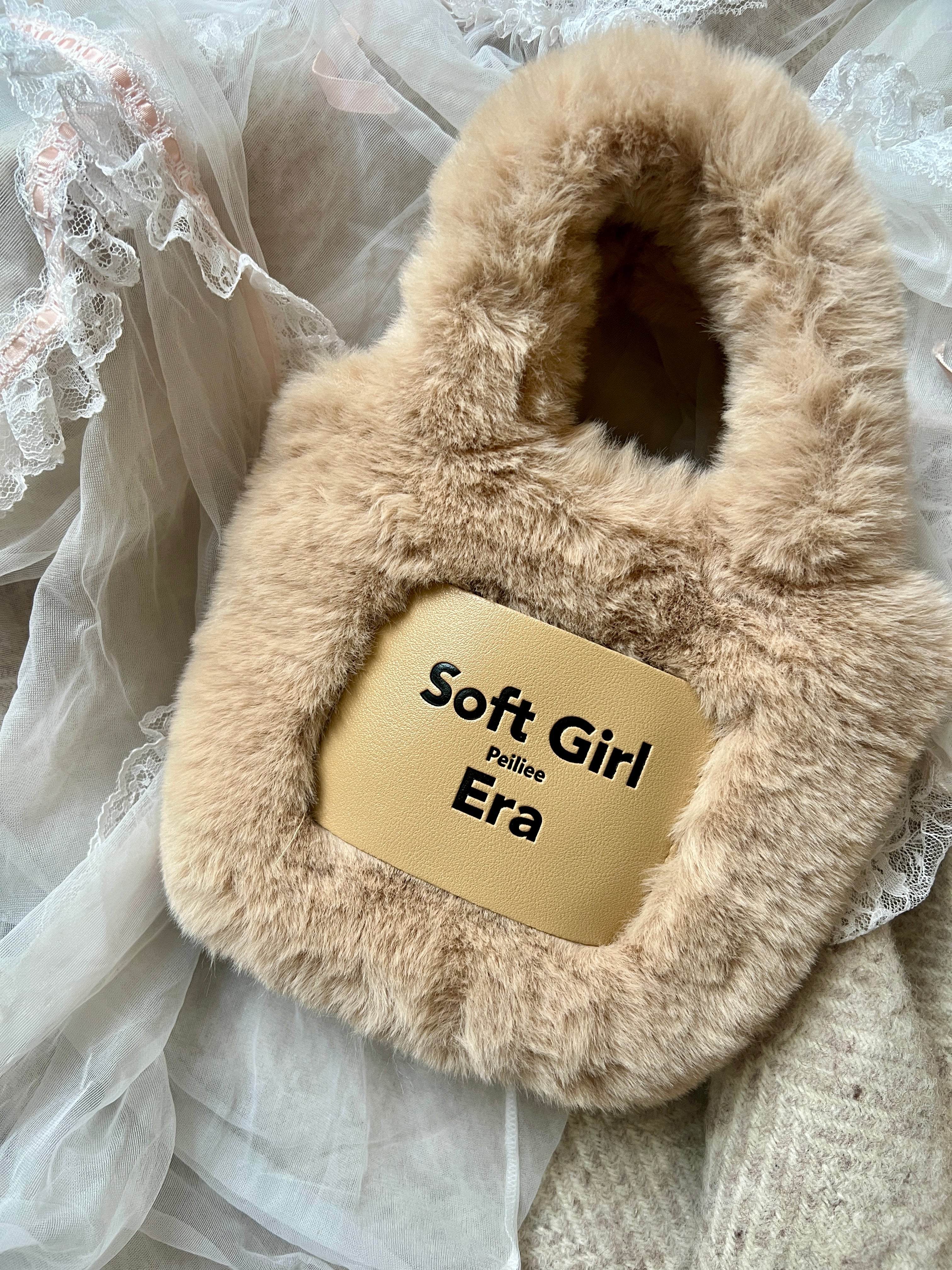 Get trendy with Soft Girl Era Faux Fur Mini Hand Bag - available at Peiliee Shop. Grab yours for $15 today!