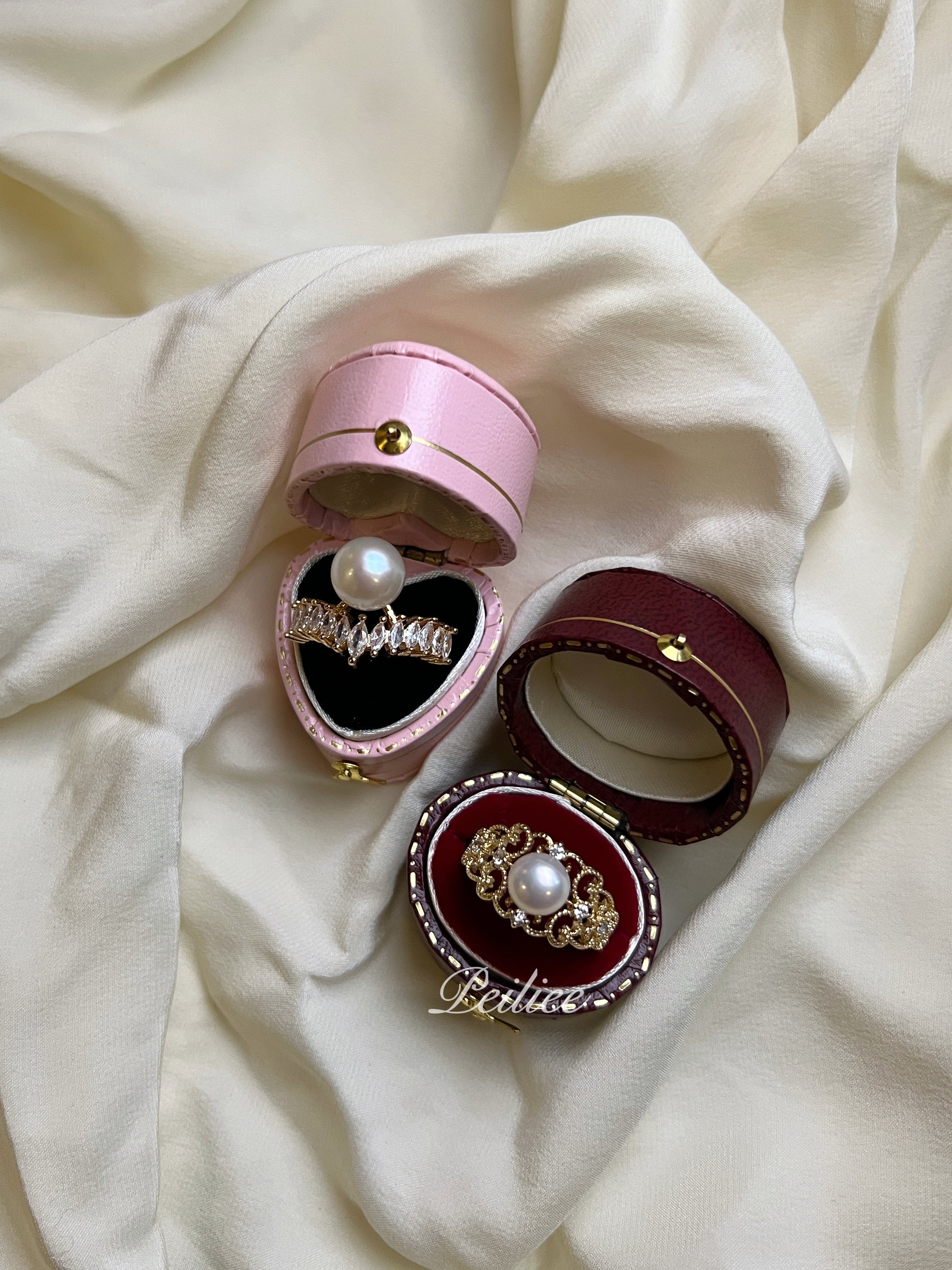 Get trendy with Love Me Like You Do Crystal 9-10mm Freshwater Pearl Ring - available at Peiliee Shop. Grab yours for $19.90 today!