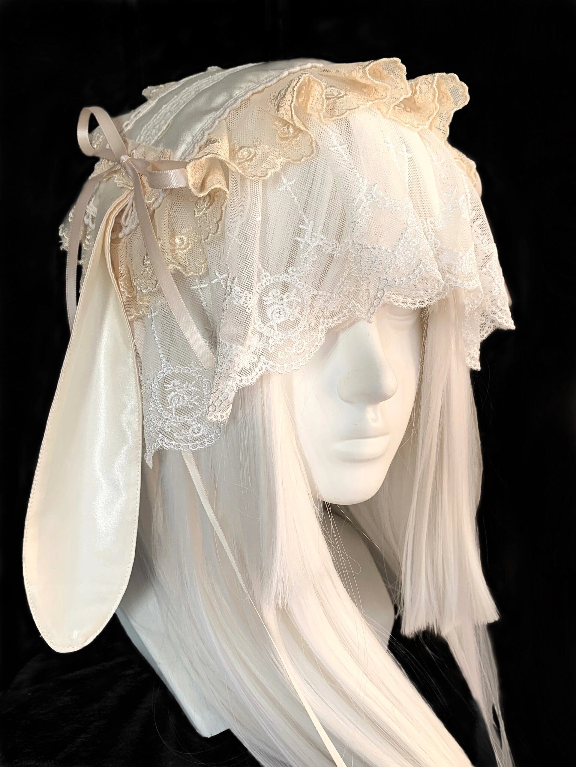 Get trendy with Beige Version Handmade Bunny Hat Headband - available at Peiliee Shop. Grab yours for $21.90 today!