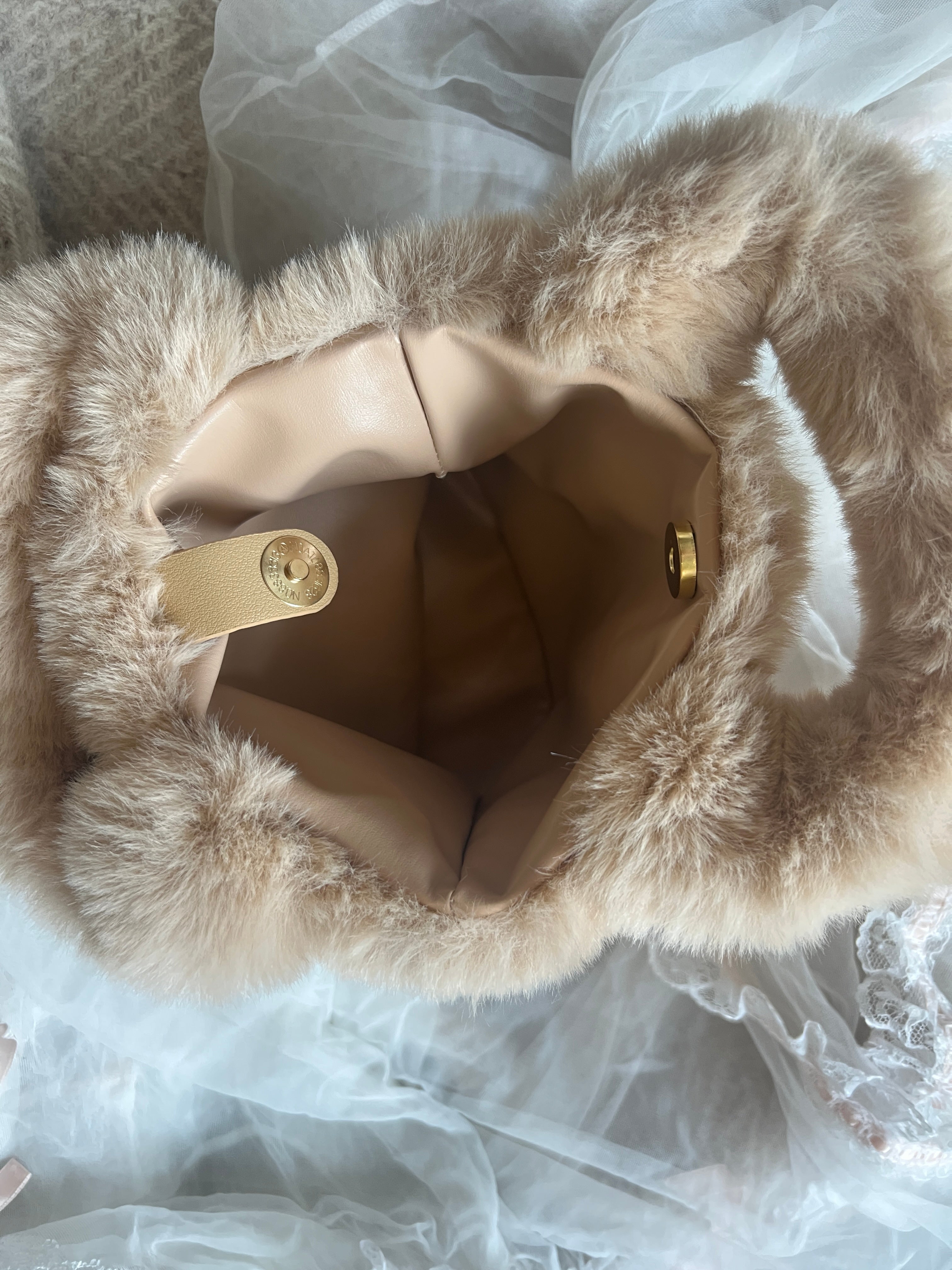 Get trendy with Soft Girl Era Faux Fur Mini Hand Bag - available at Peiliee Shop. Grab yours for $15 today!