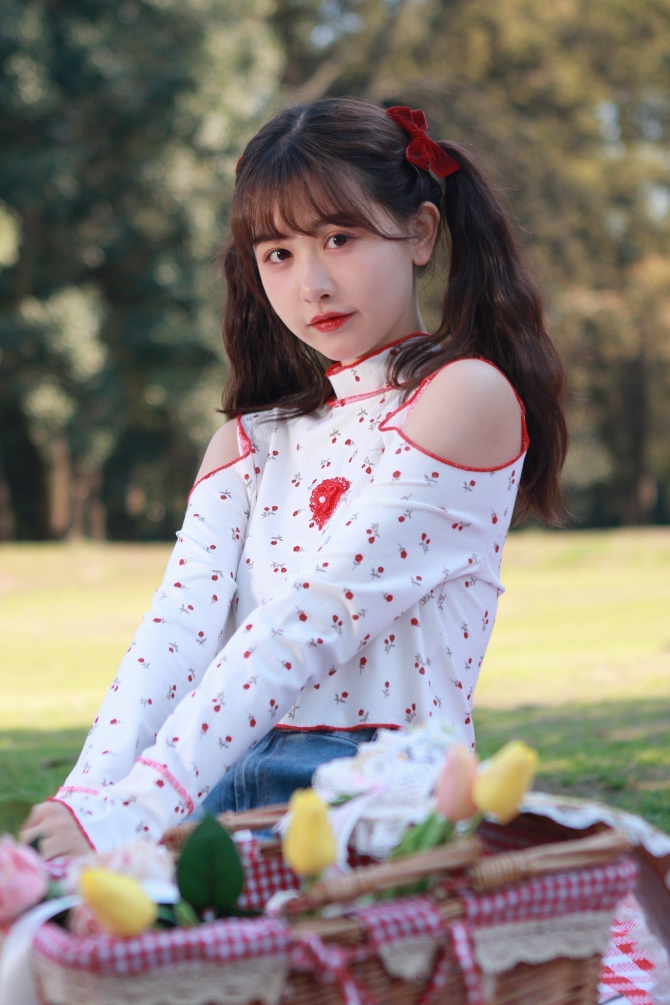 Get trendy with Rose Doll Christmas Cotton Top - available at Peiliee Shop. Grab yours for $17 today!