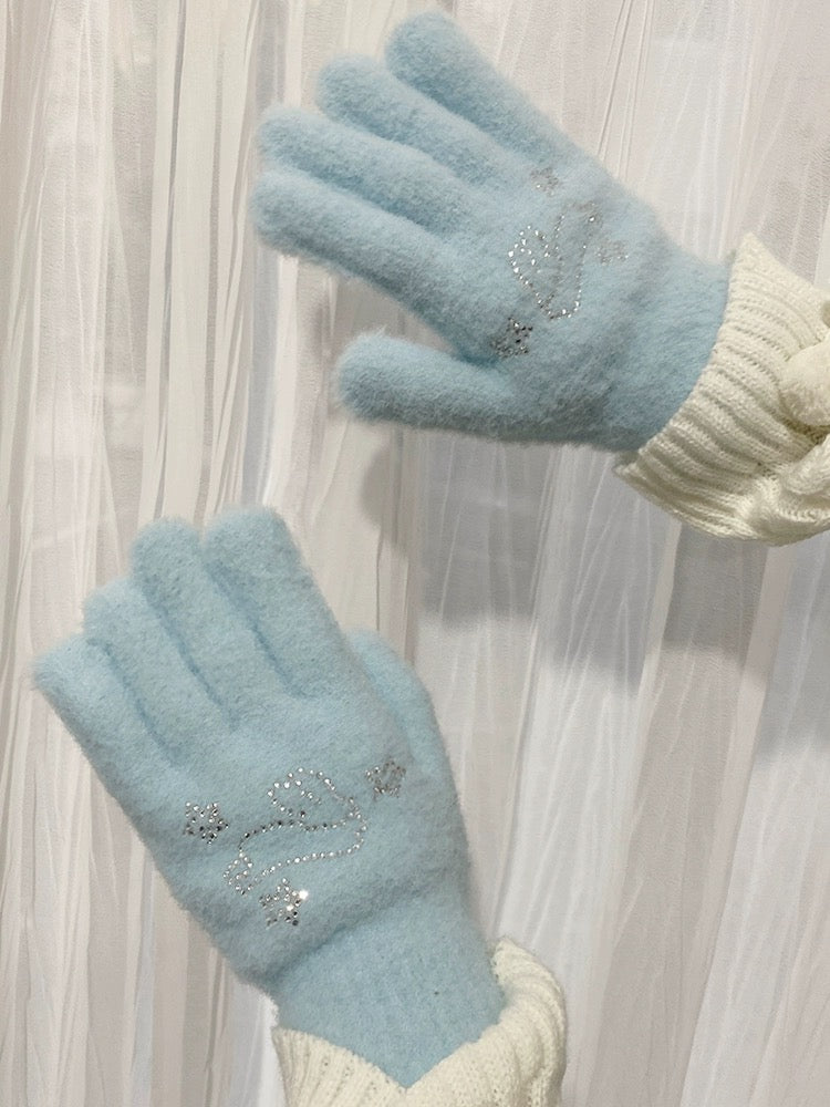 Get trendy with Soft Bunny Wonderland Faux Wool Gloves - Gloves available at Peiliee Shop. Grab yours for $12 today!