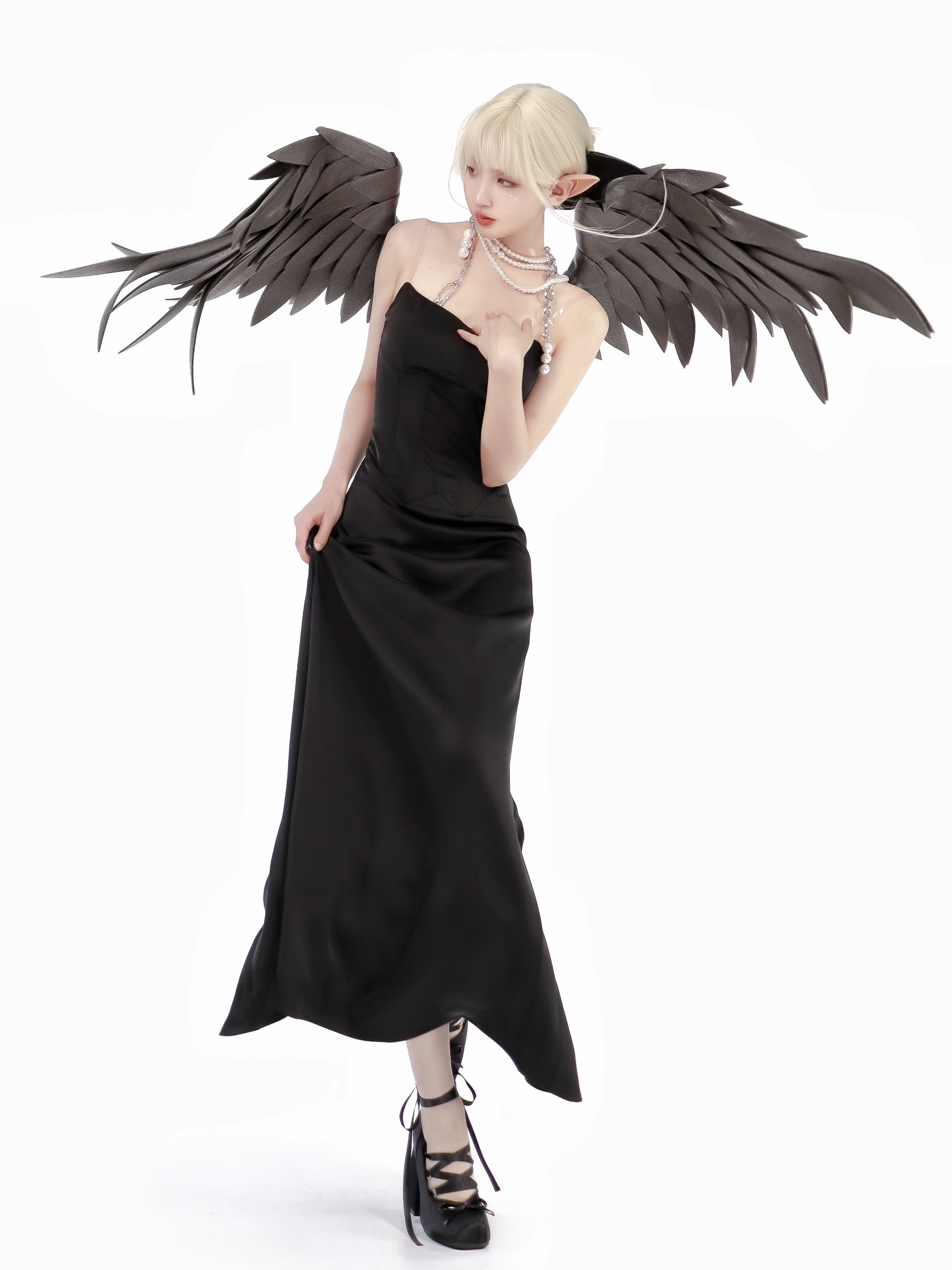 Get trendy with Dark Angel Evening Gown - available at Peiliee Shop. Grab yours for $59.90 today!