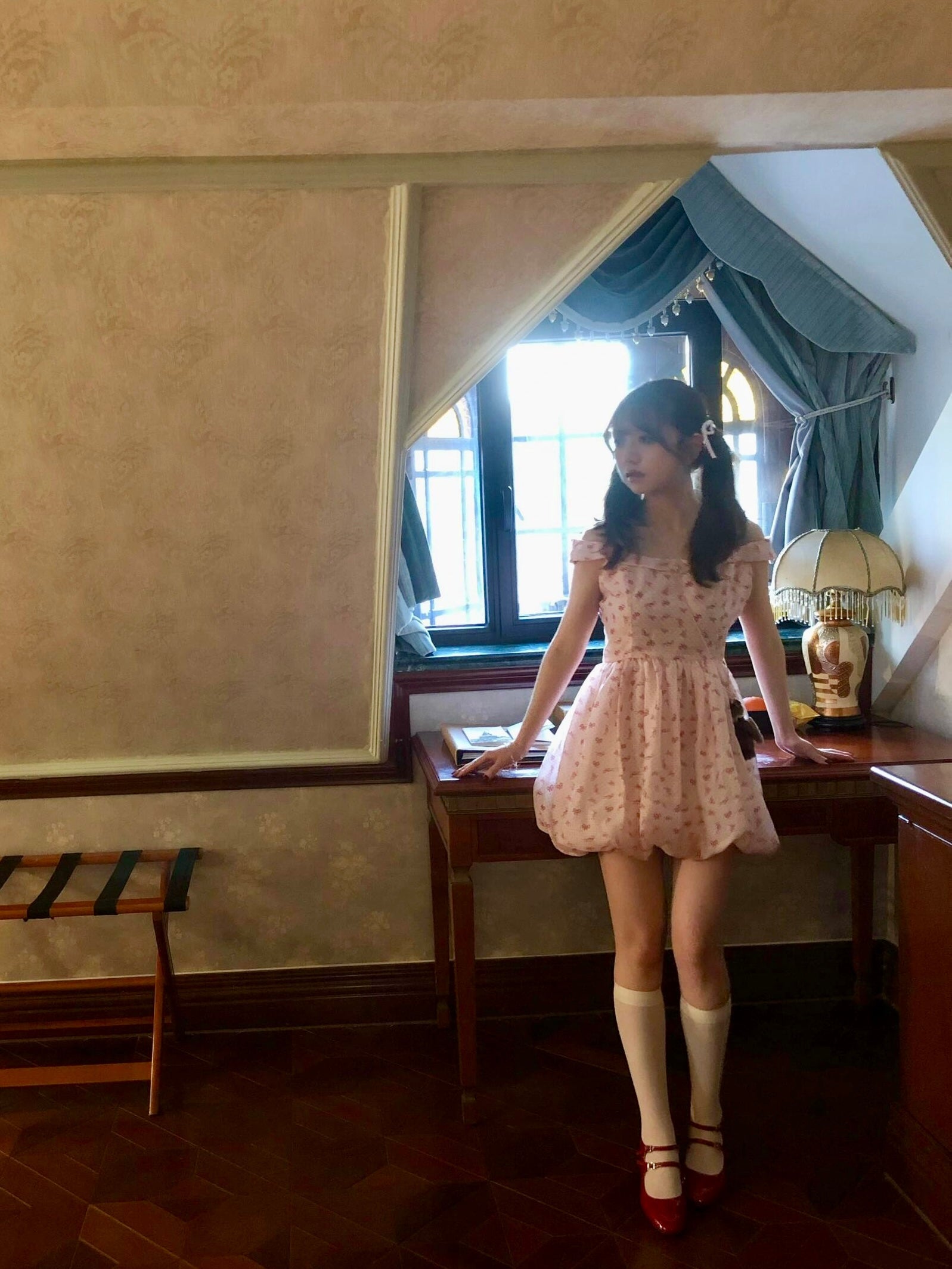 Get trendy with Rosy Doll Mini Dress - Dresses available at Peiliee Shop. Grab yours for $36.80 today!