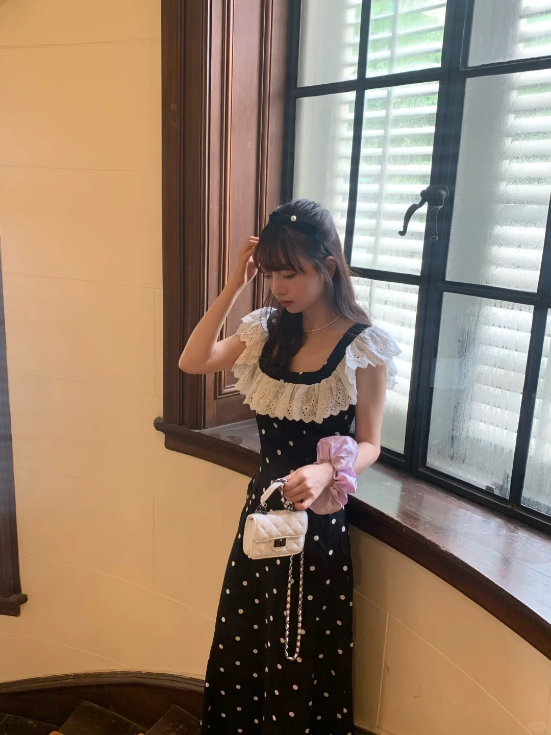 Get trendy with Inner Romance polka satin midi dress gown - Dresses available at Peiliee Shop. Grab yours for $36.80 today!