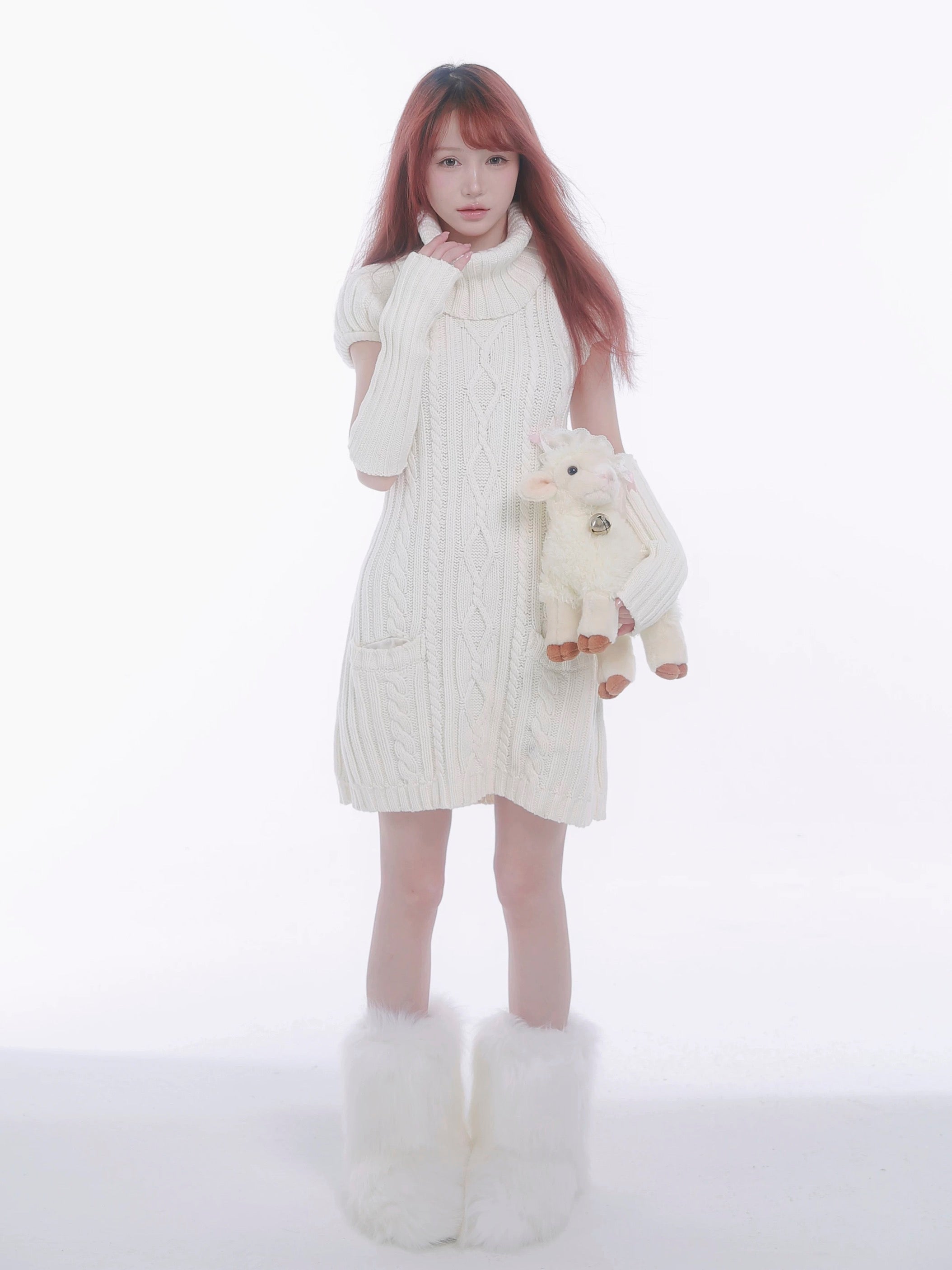 Get trendy with Rose Island Soft Snow White Princess Knitting Dress with removable collar Christmas - Dresses available at Peiliee Shop. Grab yours for $69 today!