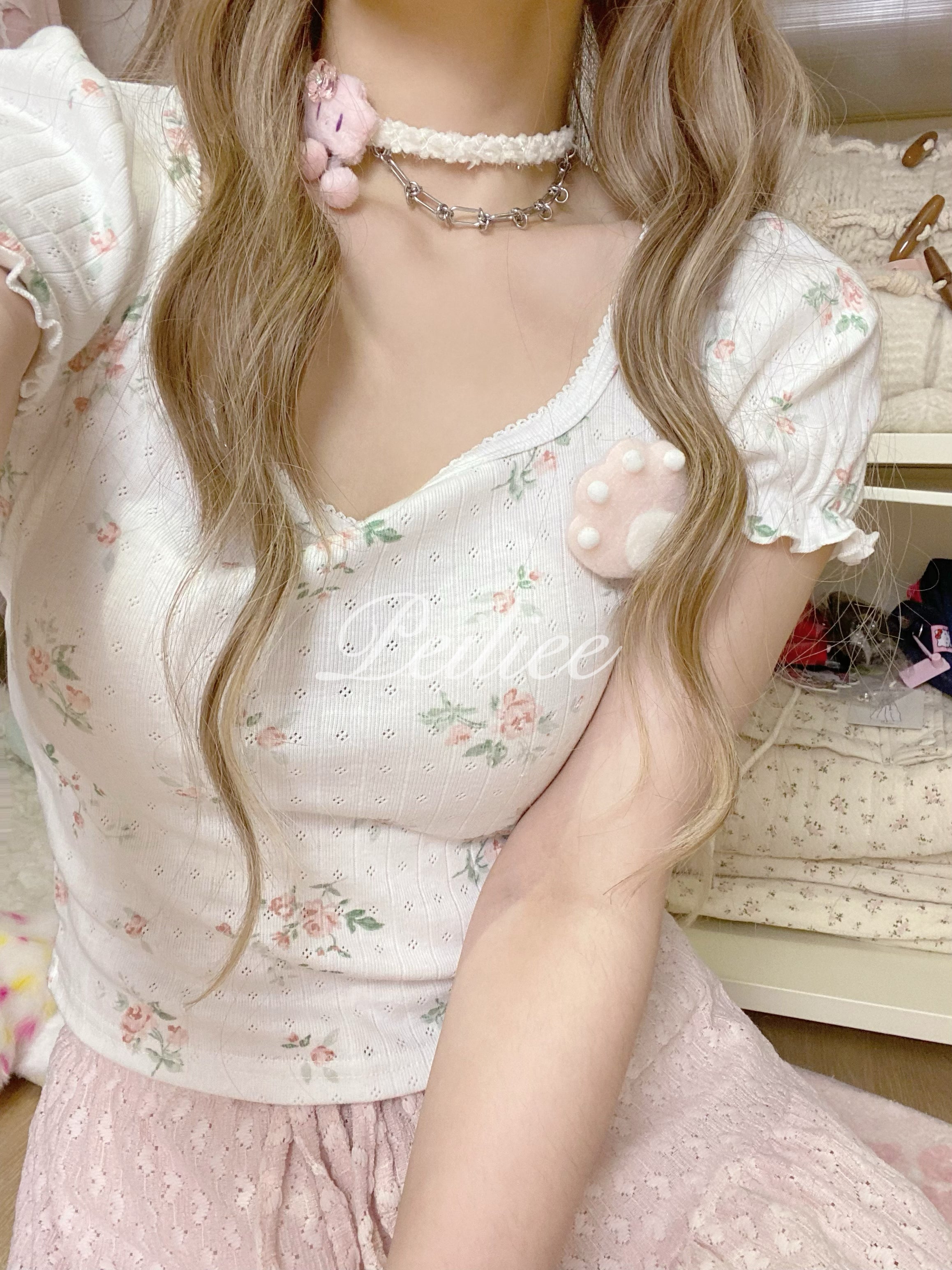 Get trendy with Floral Garden cotton shirt - Crop Top available at Peiliee Shop. Grab yours for $18.60 today!