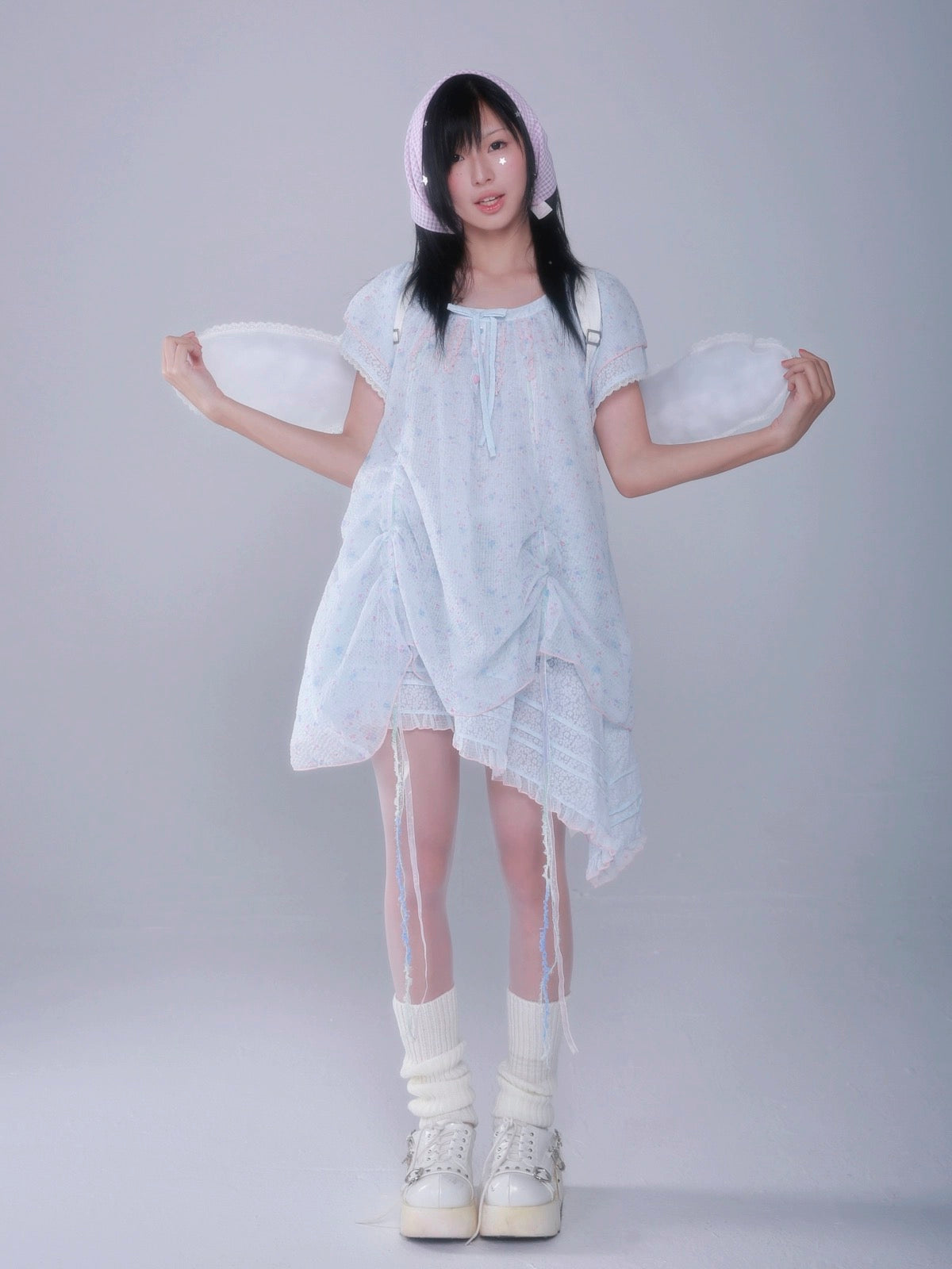 Get trendy with Mermaid Lagoon Mini Floral Dress - Dress available at Peiliee Shop. Grab yours for $58 today!