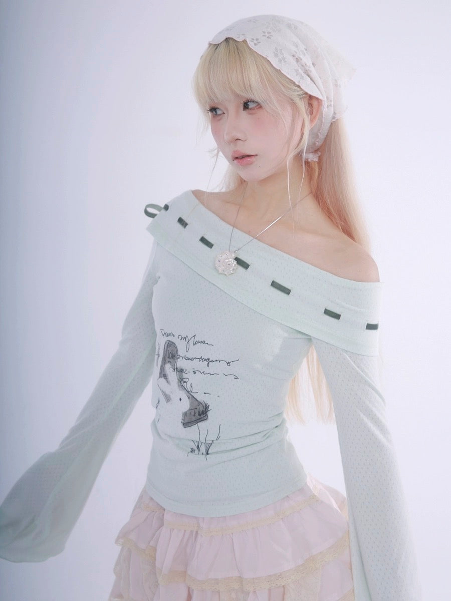 Get trendy with Certified Fairy Bunny Print Cotton Sweat Shirt - available at Peiliee Shop. Grab yours for $45 today!