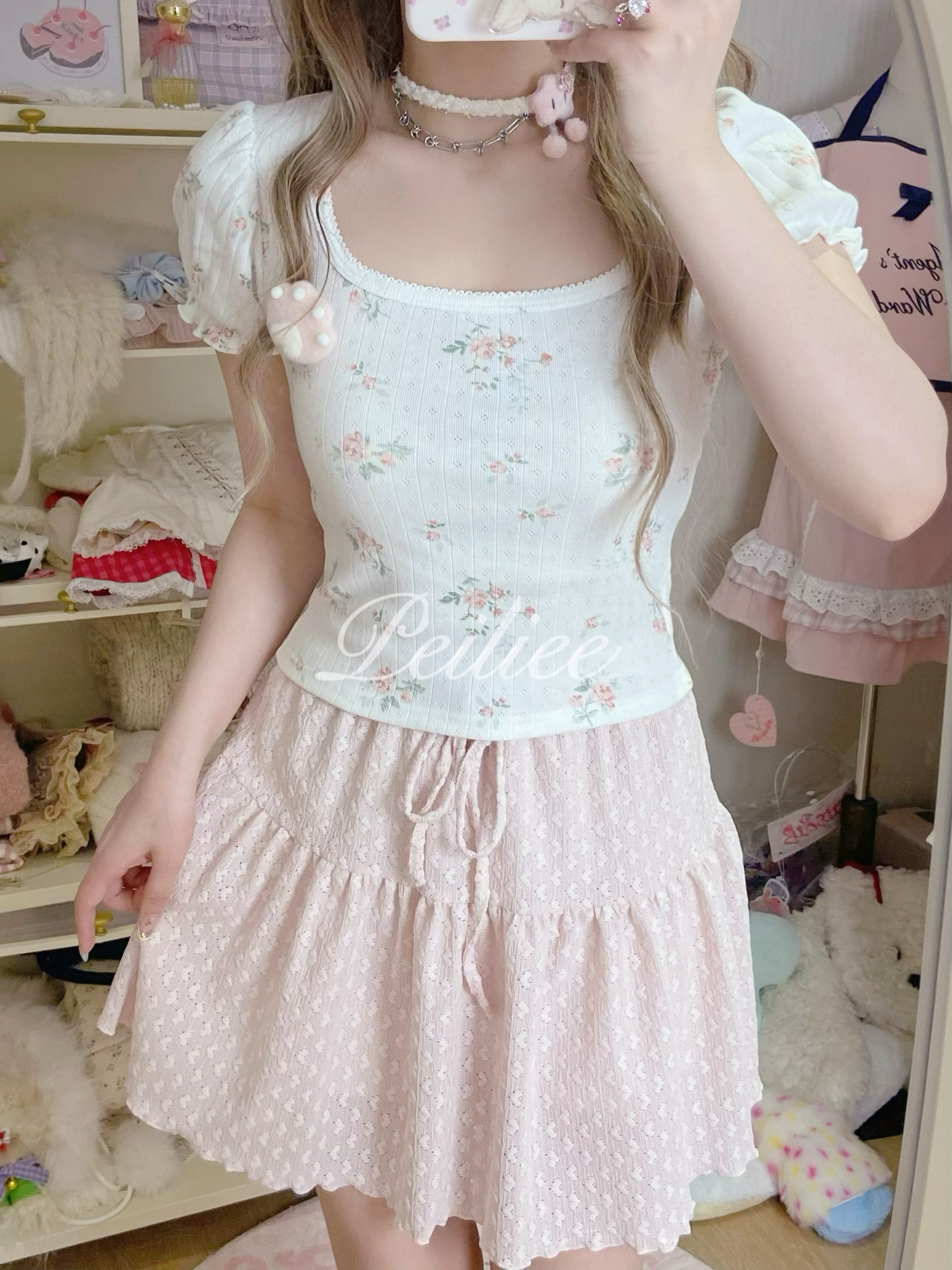 Get trendy with Floral Garden cotton shirt - Crop Top available at Peiliee Shop. Grab yours for $18.60 today!