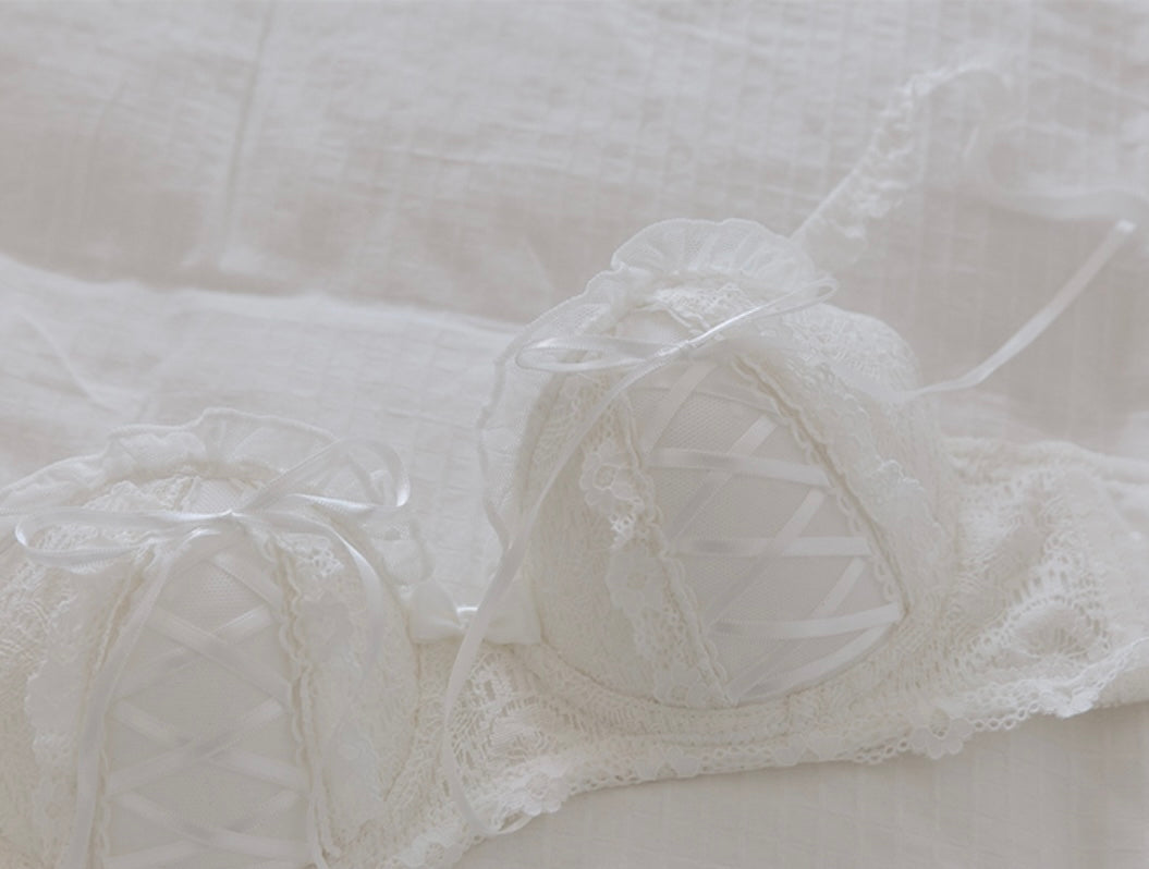 Get trendy with Peachy Sweetheart Lingerie Lace Lingerie set - available at Peiliee Shop. Grab yours for $18.60 today!
