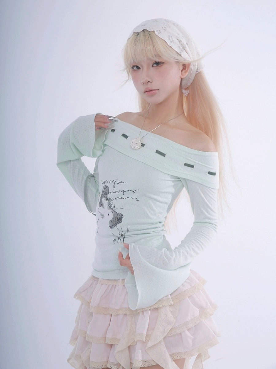 Get trendy with Certified Fairy Bunny Print Cotton Sweat Shirt - available at Peiliee Shop. Grab yours for $45 today!