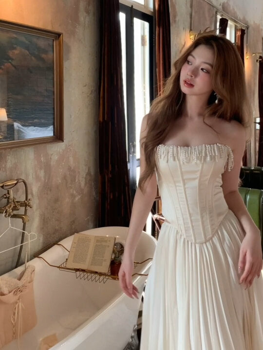 Get trendy with Luna Glow Satin Corset Skirt Set - available at Peiliee Shop. Grab yours for $46 today!