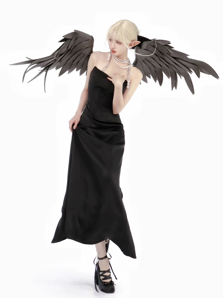 Get trendy with Dark Angel Evening Gown - available at Peiliee Shop. Grab yours for $59.90 today!