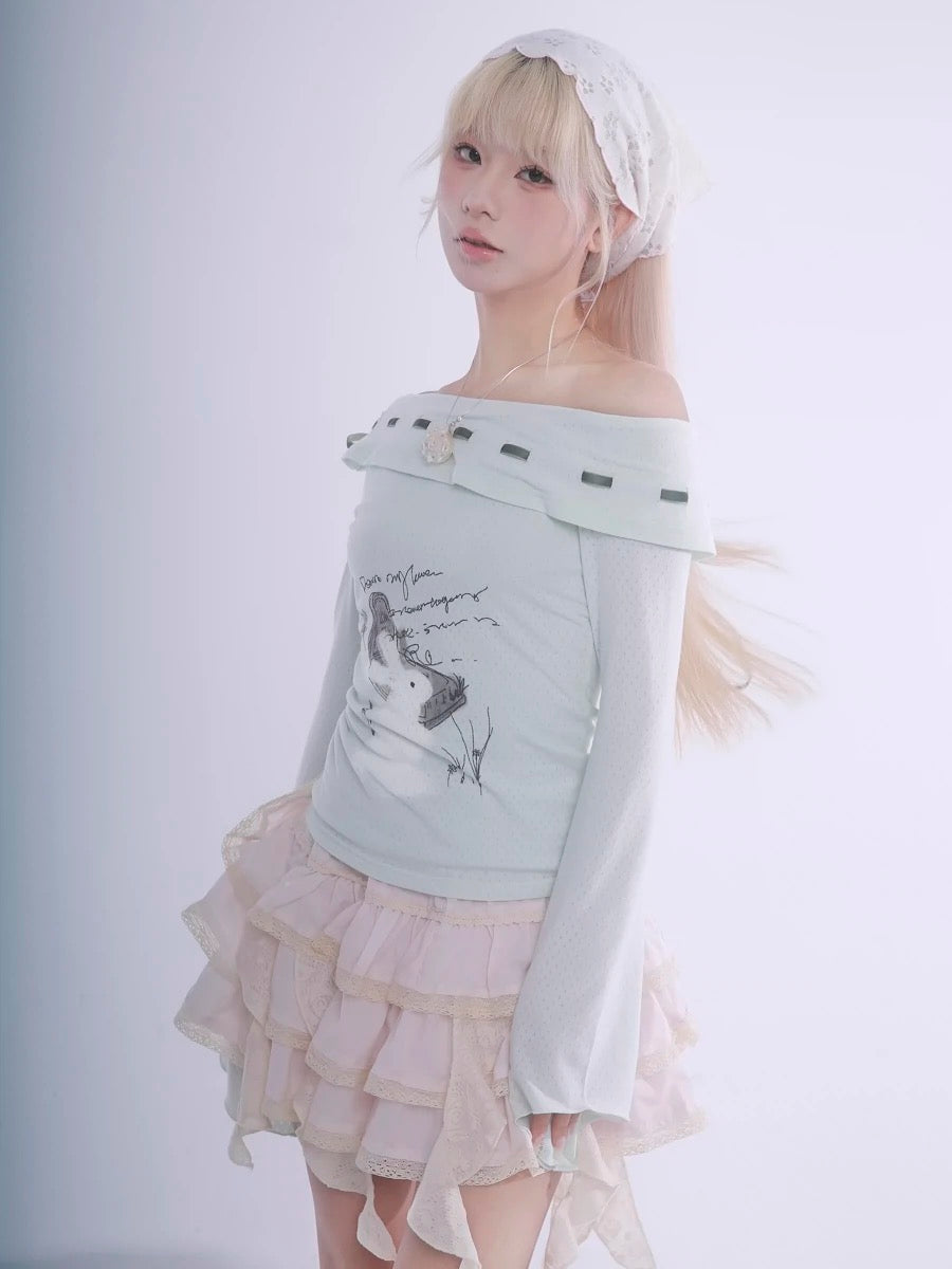 Get trendy with Certified Fairy Bunny Print Cotton Sweat Shirt - available at Peiliee Shop. Grab yours for $45 today!