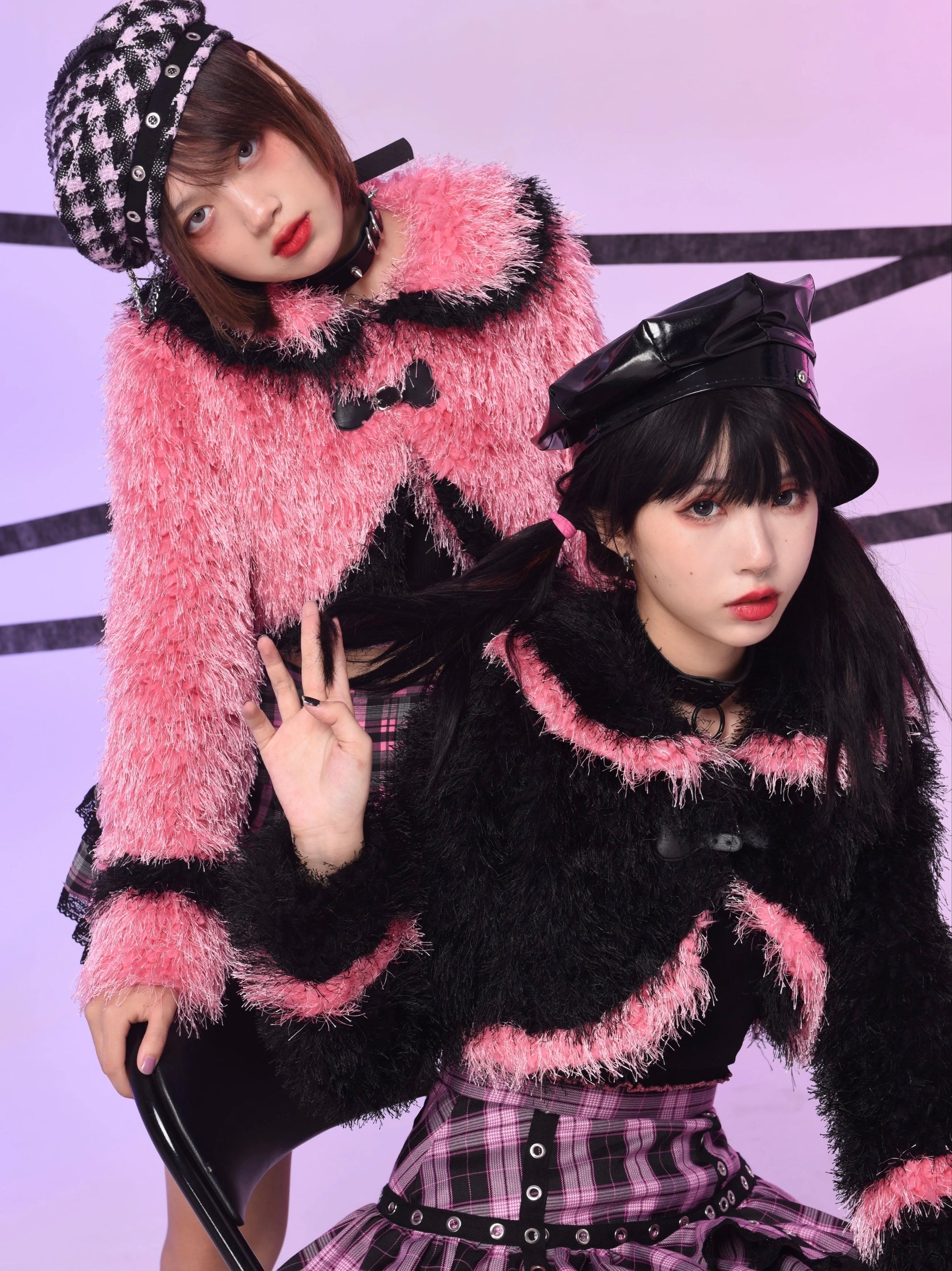 Get trendy with Evil Tooth my spice gyaru girl faux fur coat - available at Peiliee Shop. Grab yours for $48 today!