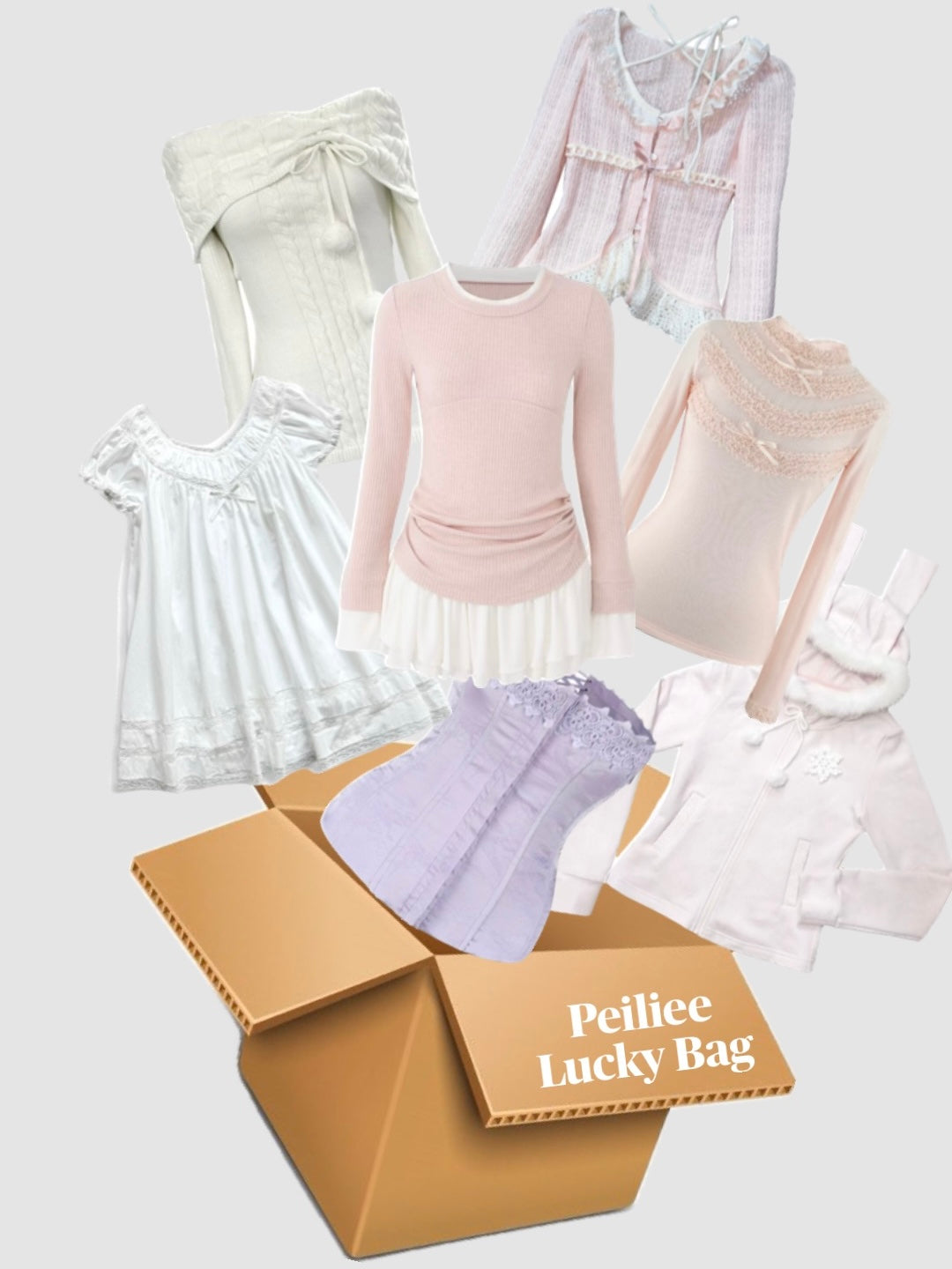 Get trendy with 2 Outfits Lucky Bag - available at Peiliee Shop. Grab yours for $35 today!
