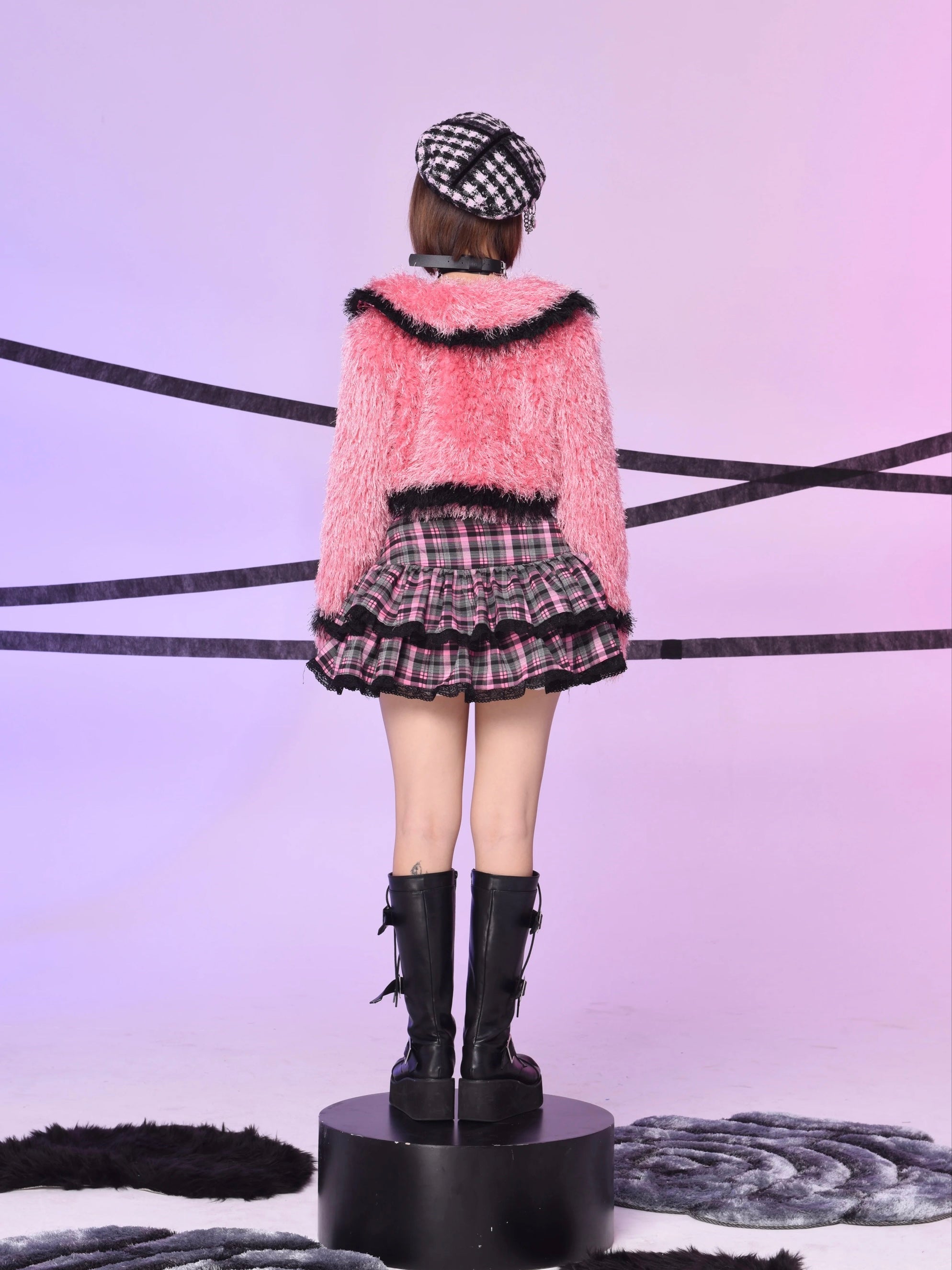 Get trendy with Evil Tooth my spice gyaru girl faux fur coat - available at Peiliee Shop. Grab yours for $48 today!