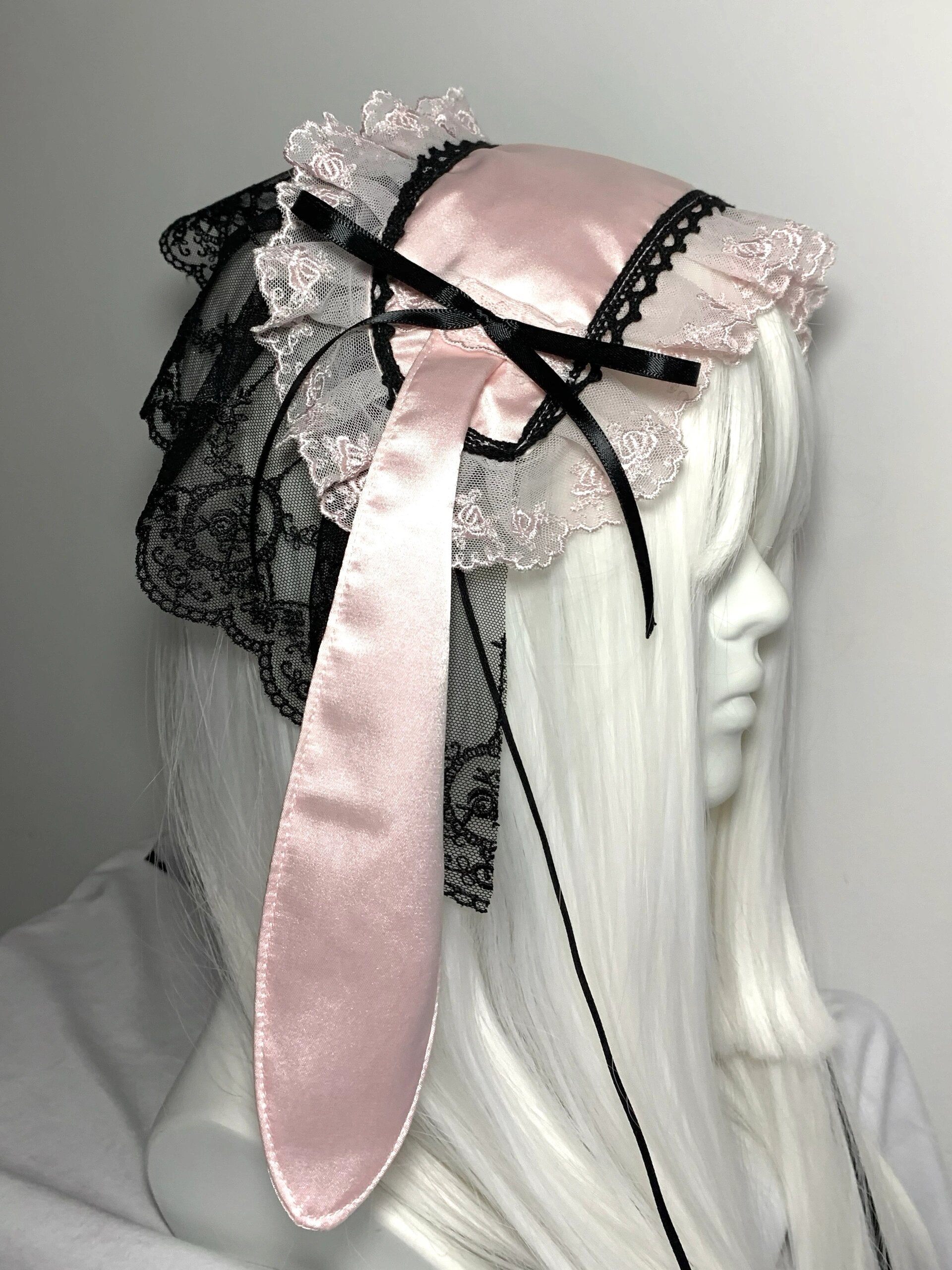 Get trendy with BlackPink Version Handmade Bunny Hat Headband - available at Peiliee Shop. Grab yours for $19.90 today!