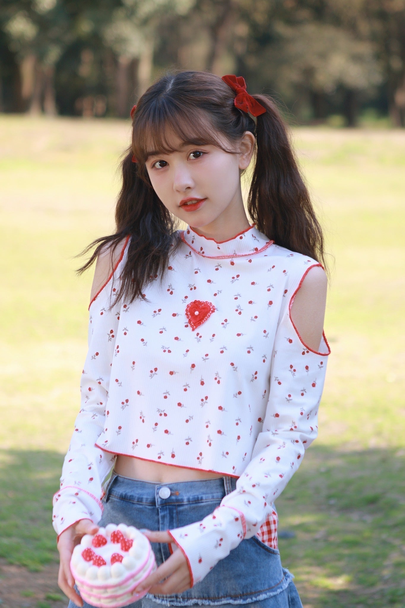 Get trendy with Rose Doll Christmas Cotton Top - available at Peiliee Shop. Grab yours for $17 today!
