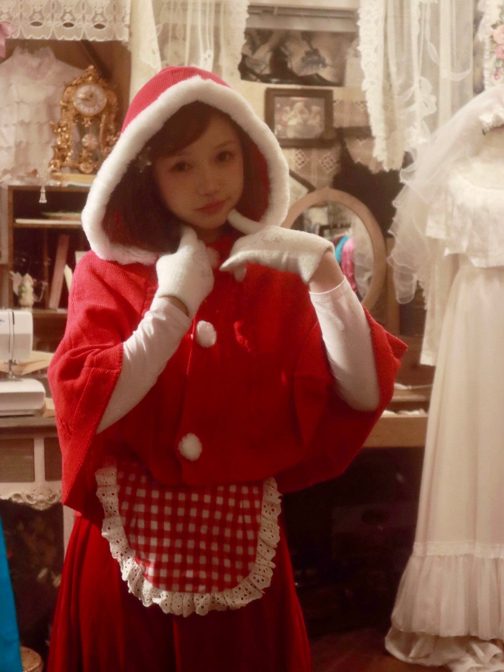 Get trendy with Little Riding Hood Fairy Tale Christmas Knitting Cape Cosplay - available at Peiliee Shop. Grab yours for $39.90 today!