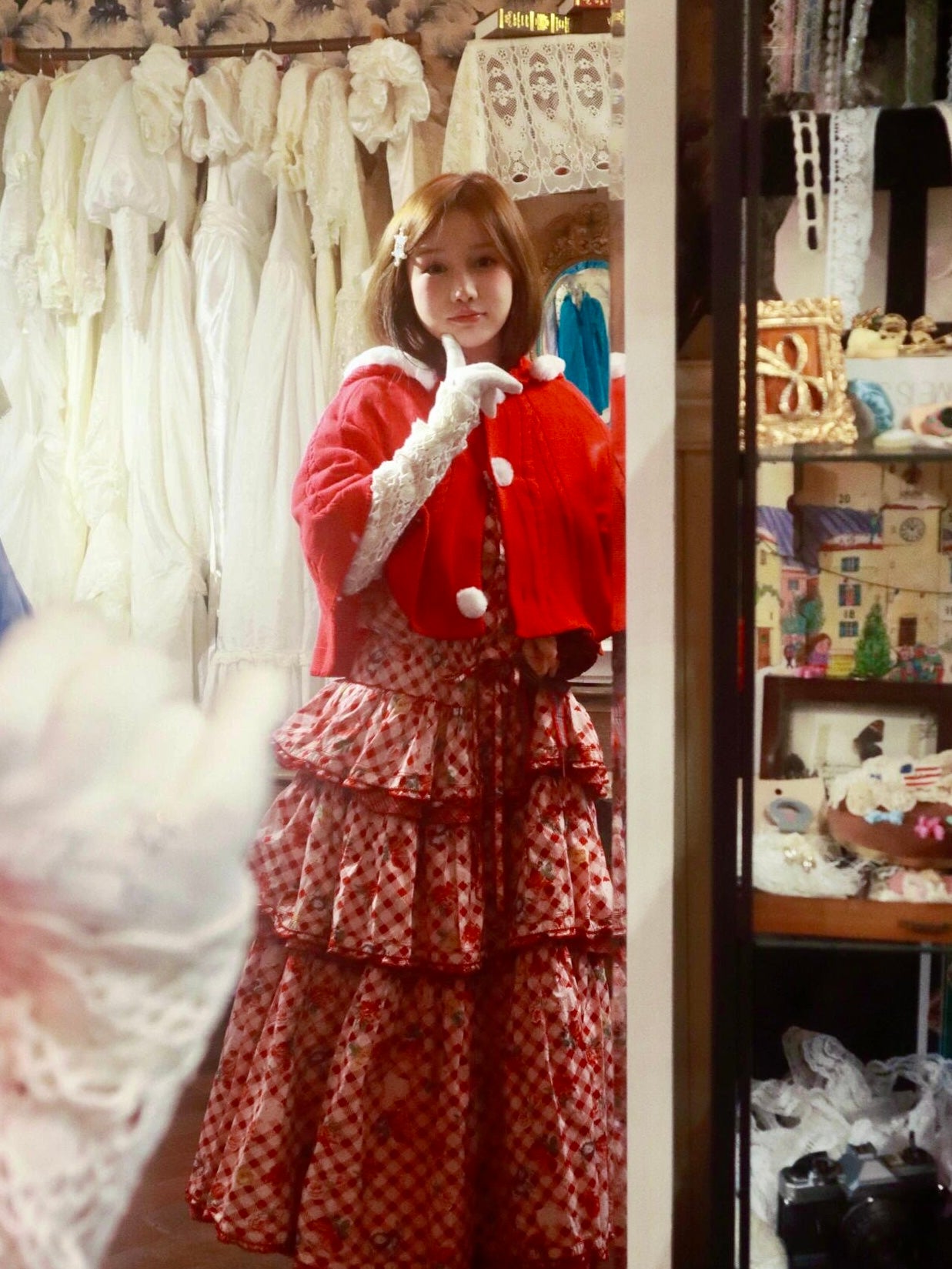 Get trendy with Little Riding Hood Fairy Tale Christmas Knitting Cape Cosplay - available at Peiliee Shop. Grab yours for $39.90 today!