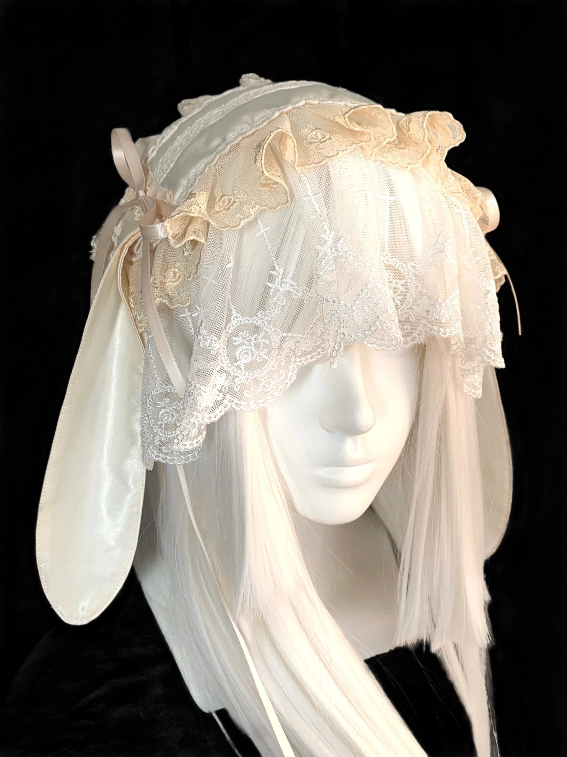 Get trendy with Beige Version Handmade Bunny Hat Headband - available at Peiliee Shop. Grab yours for $21.90 today!
