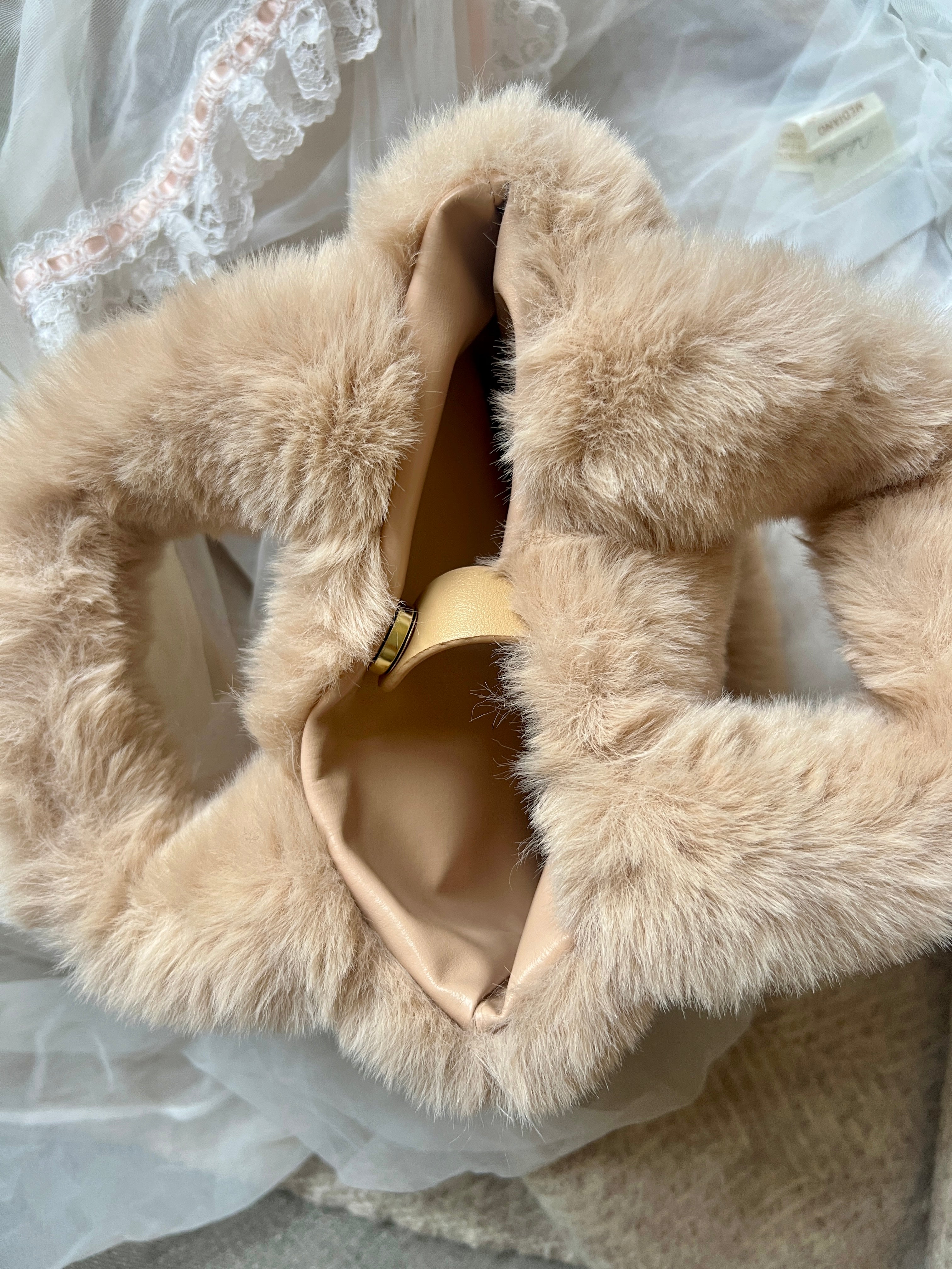 Get trendy with Soft Girl Era Faux Fur Mini Hand Bag - available at Peiliee Shop. Grab yours for $15 today!