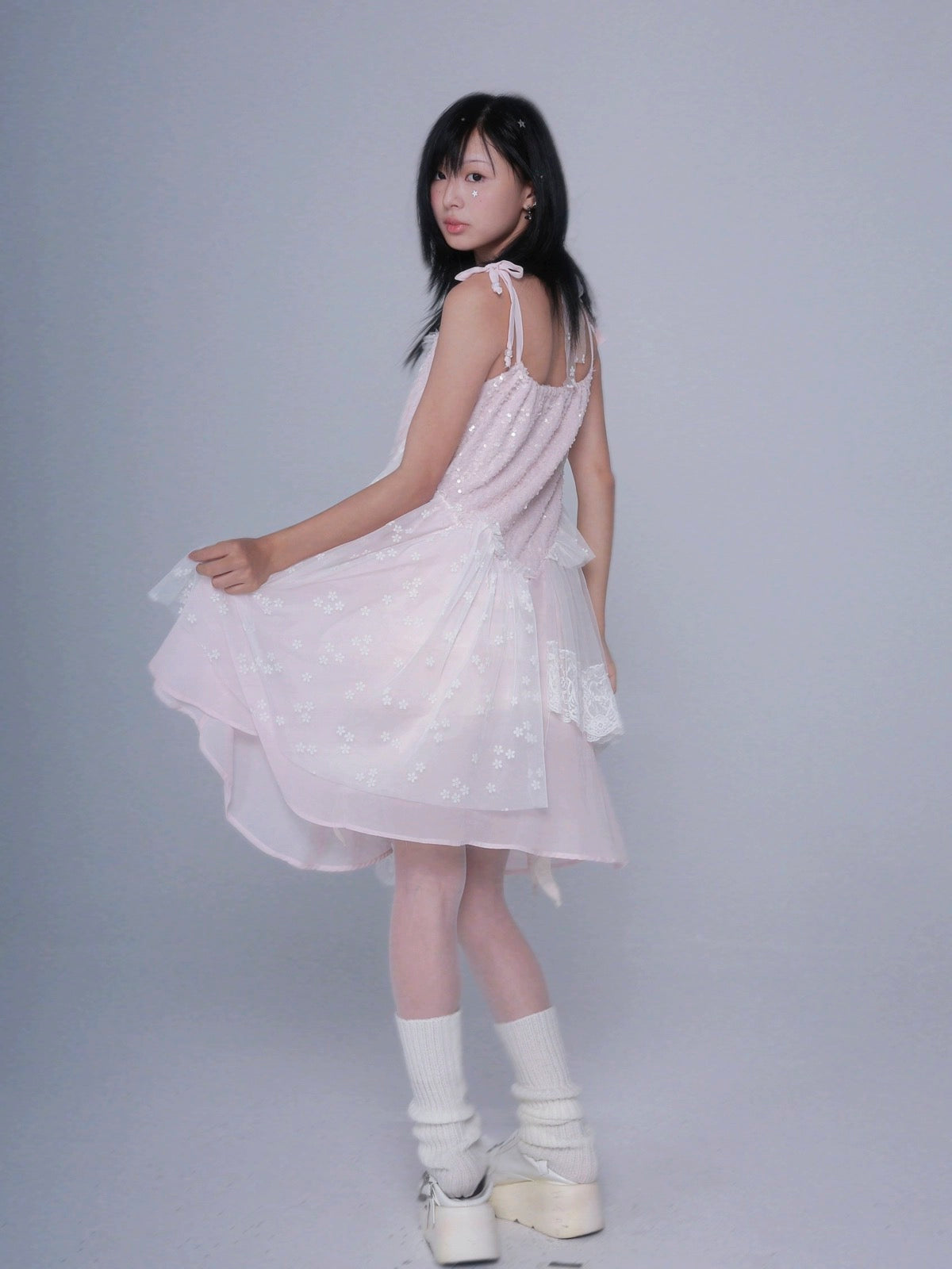Get trendy with My baby pink soul - floral mini dress - Dress available at Peiliee Shop. Grab yours for $52 today!