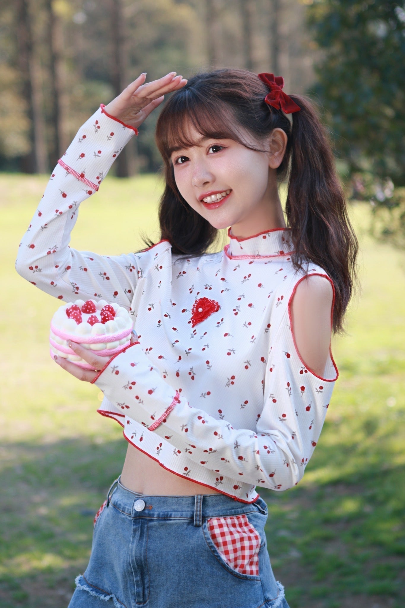 Get trendy with Rose Doll Christmas Cotton Top - available at Peiliee Shop. Grab yours for $17 today!