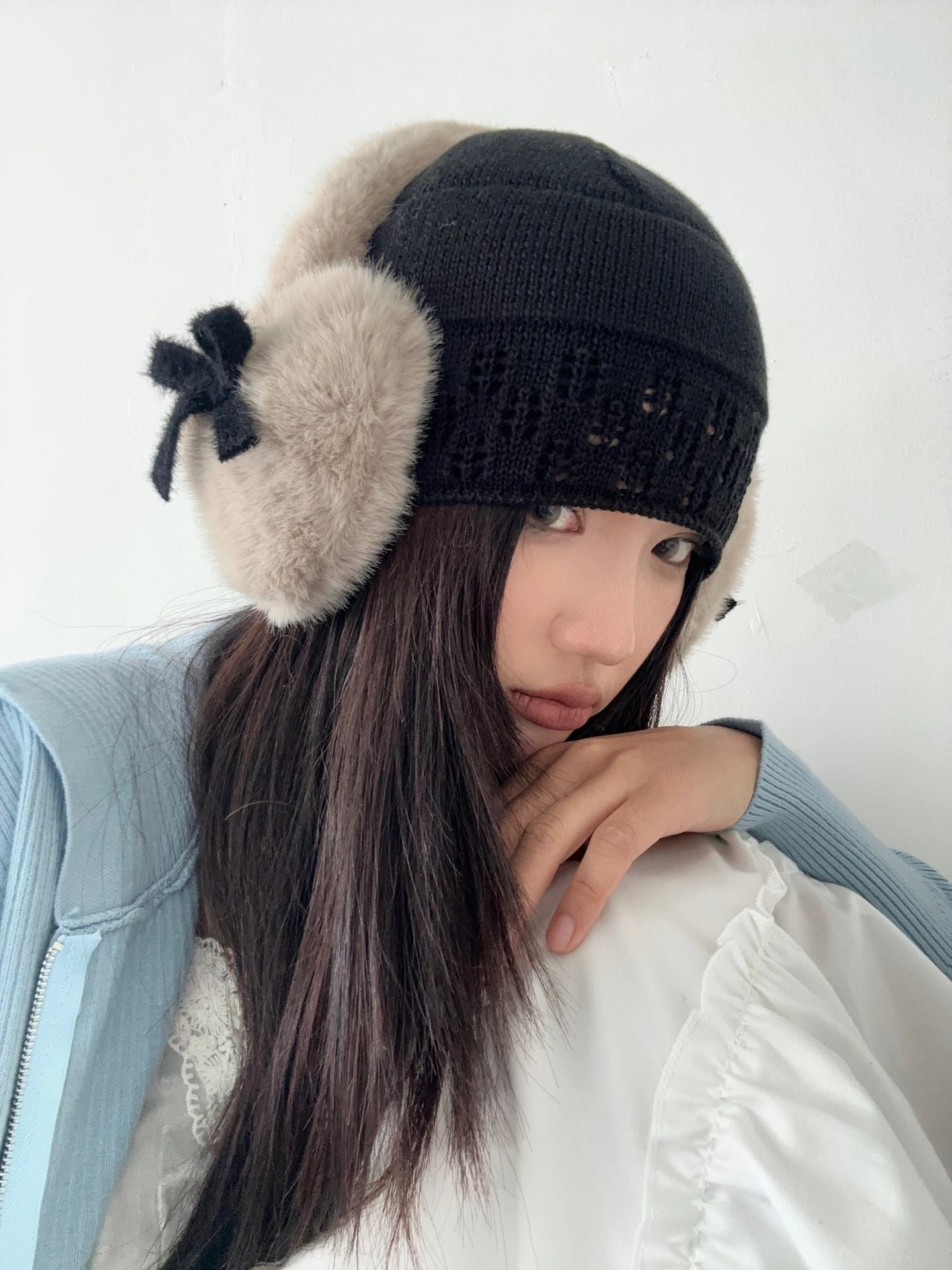 Get trendy with Dolly heart faux fur ribbon ear muffs ear warmer - available at Peiliee Shop. Grab yours for $13.80 today!