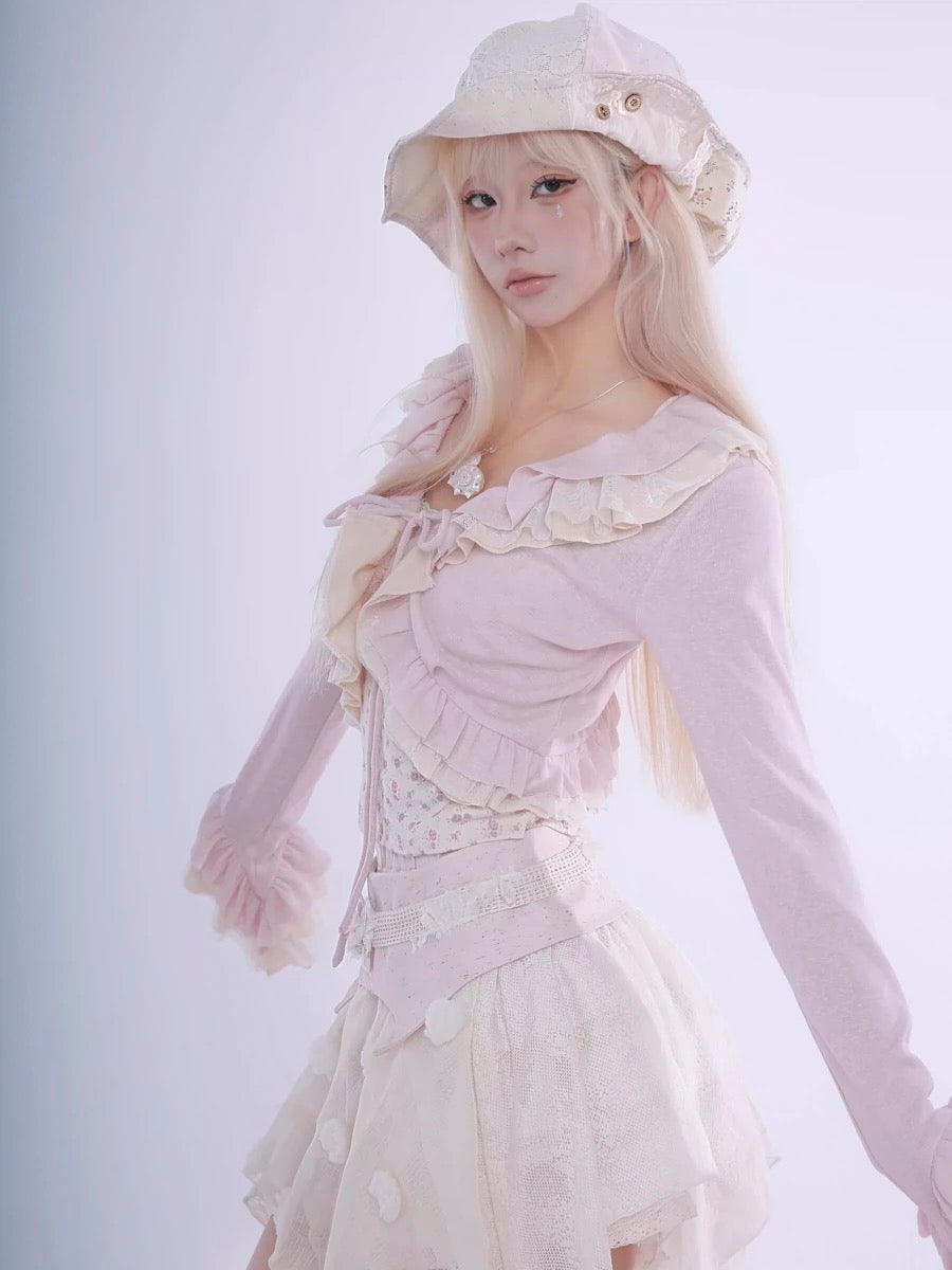 Get trendy with Rosy Dreams Flowery Cardigan - available at Peiliee Shop. Grab yours for $42 today!