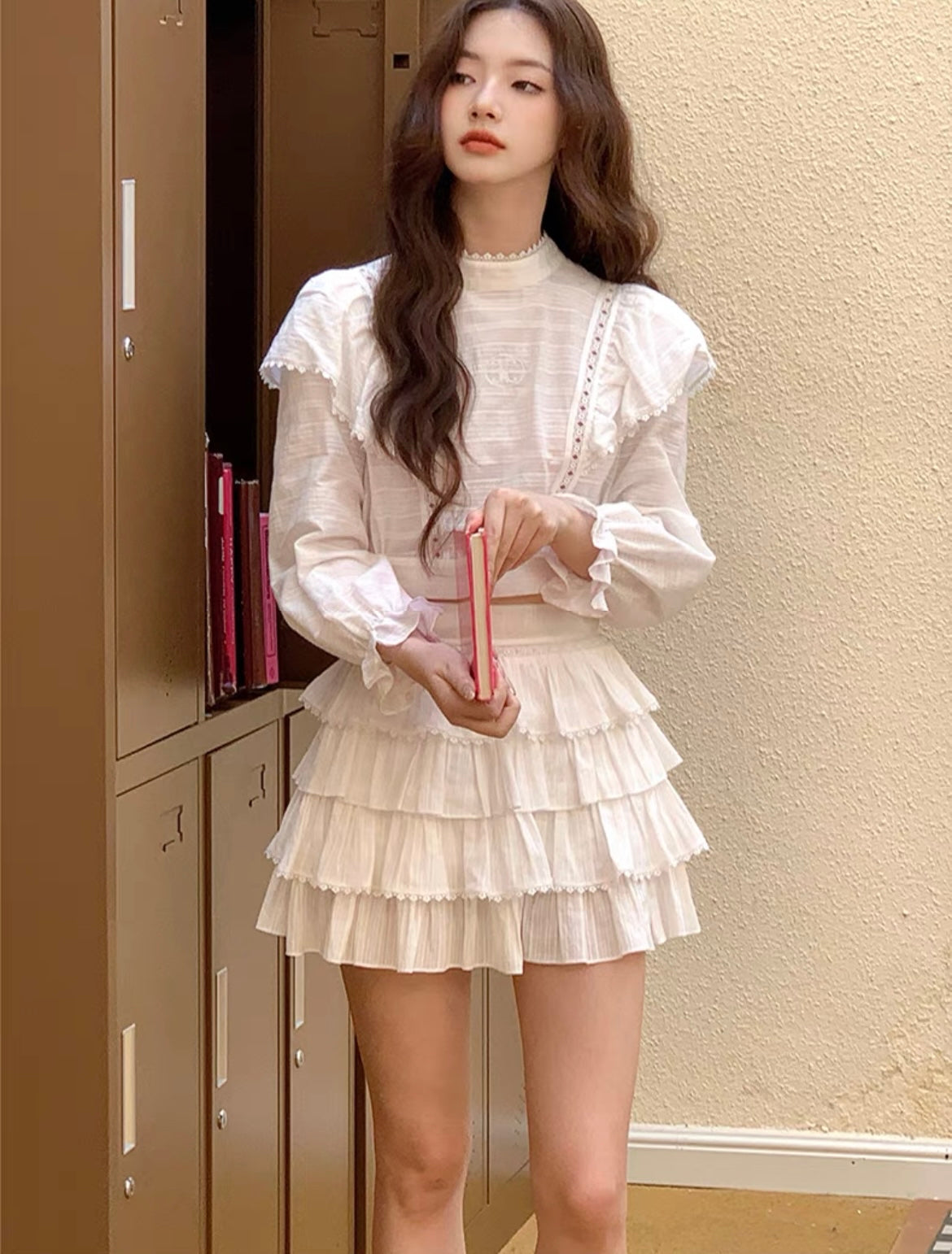 Get trendy with Time Traveler's Delicate Cutout Lace Ensemble - Dress available at Peiliee Shop. Grab yours for $42 today!