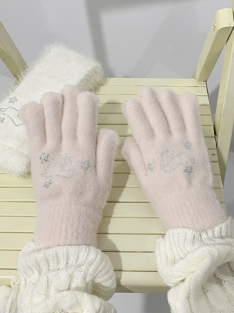 Get trendy with Soft Bunny Wonderland Faux Wool Gloves - Gloves available at Peiliee Shop. Grab yours for $12 today!