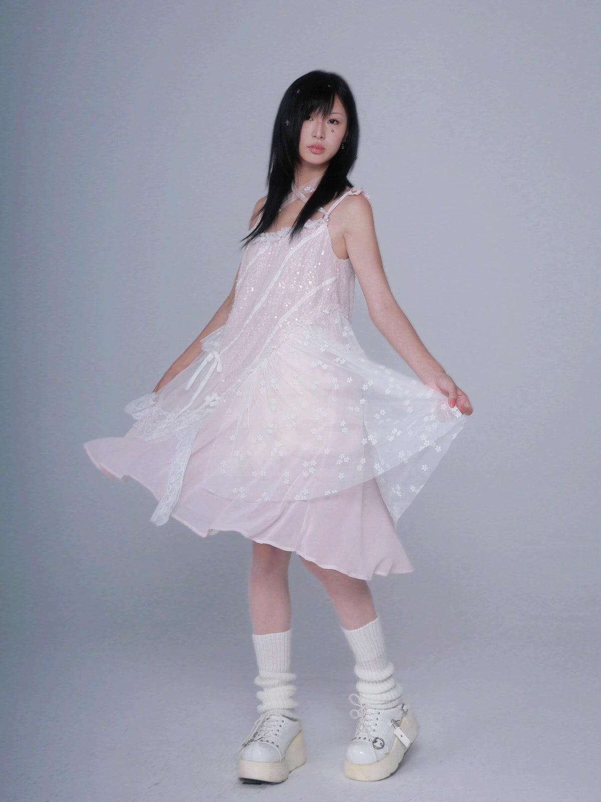 Get trendy with My baby pink soul - floral mini dress - Dress available at Peiliee Shop. Grab yours for $52 today!