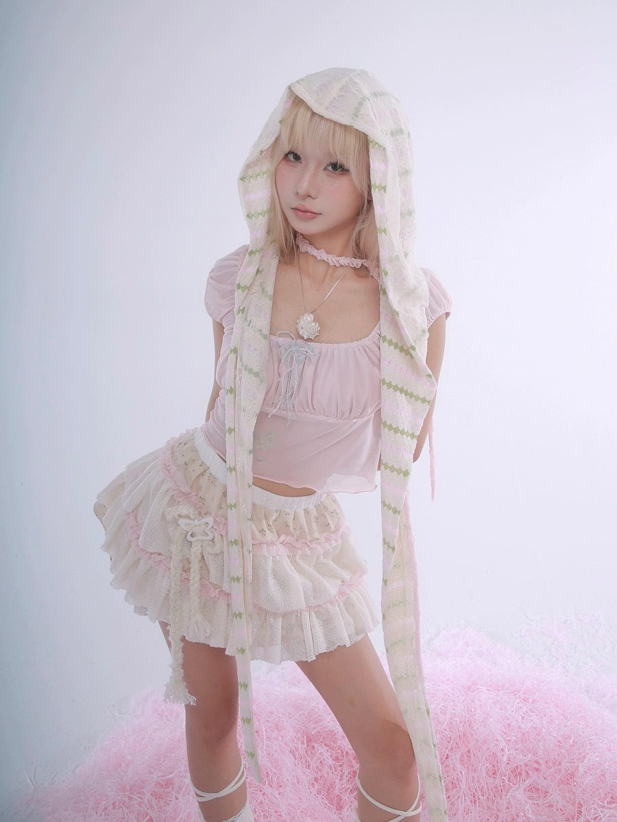 Get trendy with I am so iconic - Rose Island Cotton Mini Skirt - available at Peiliee Shop. Grab yours for $44 today!