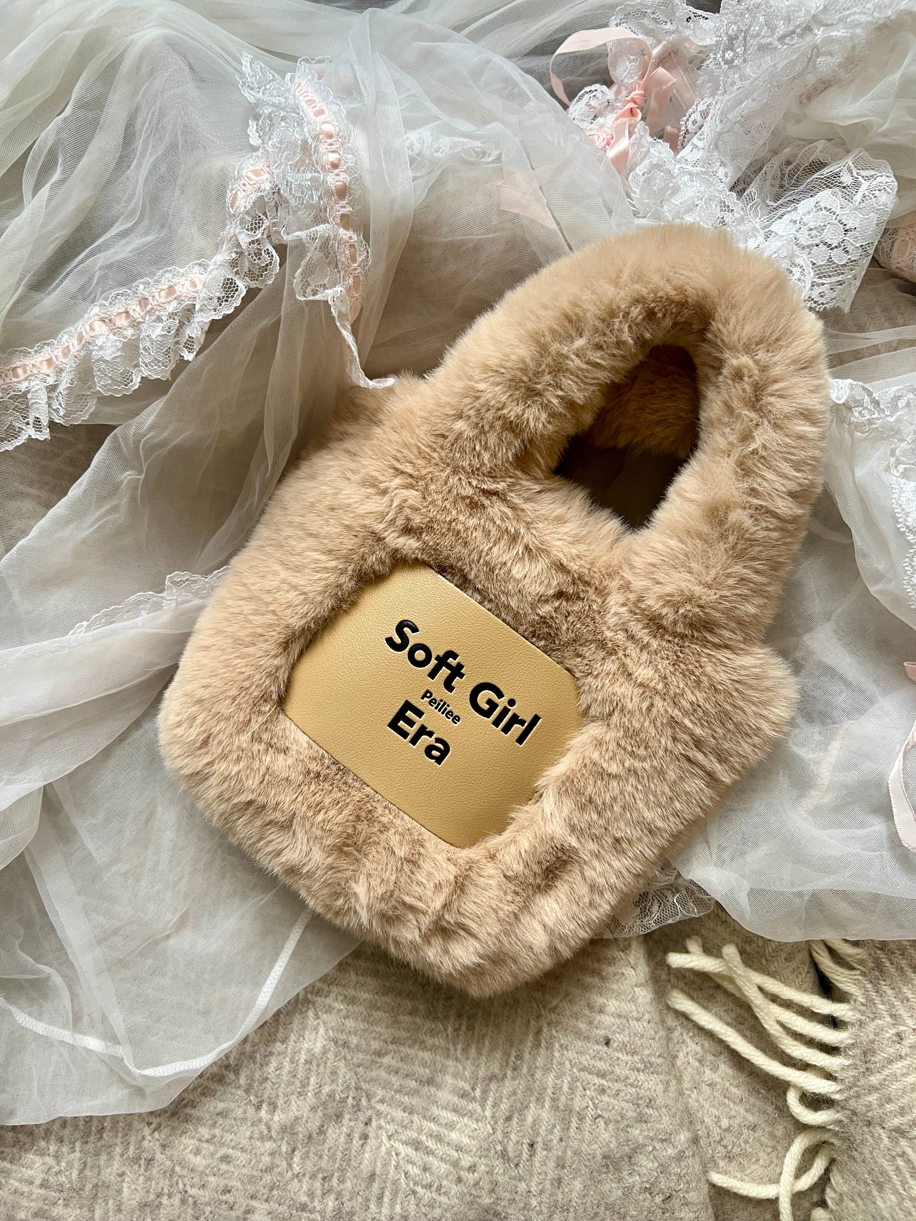 Get trendy with Soft Girl Era Faux Fur Mini Hand Bag - available at Peiliee Shop. Grab yours for $15 today!