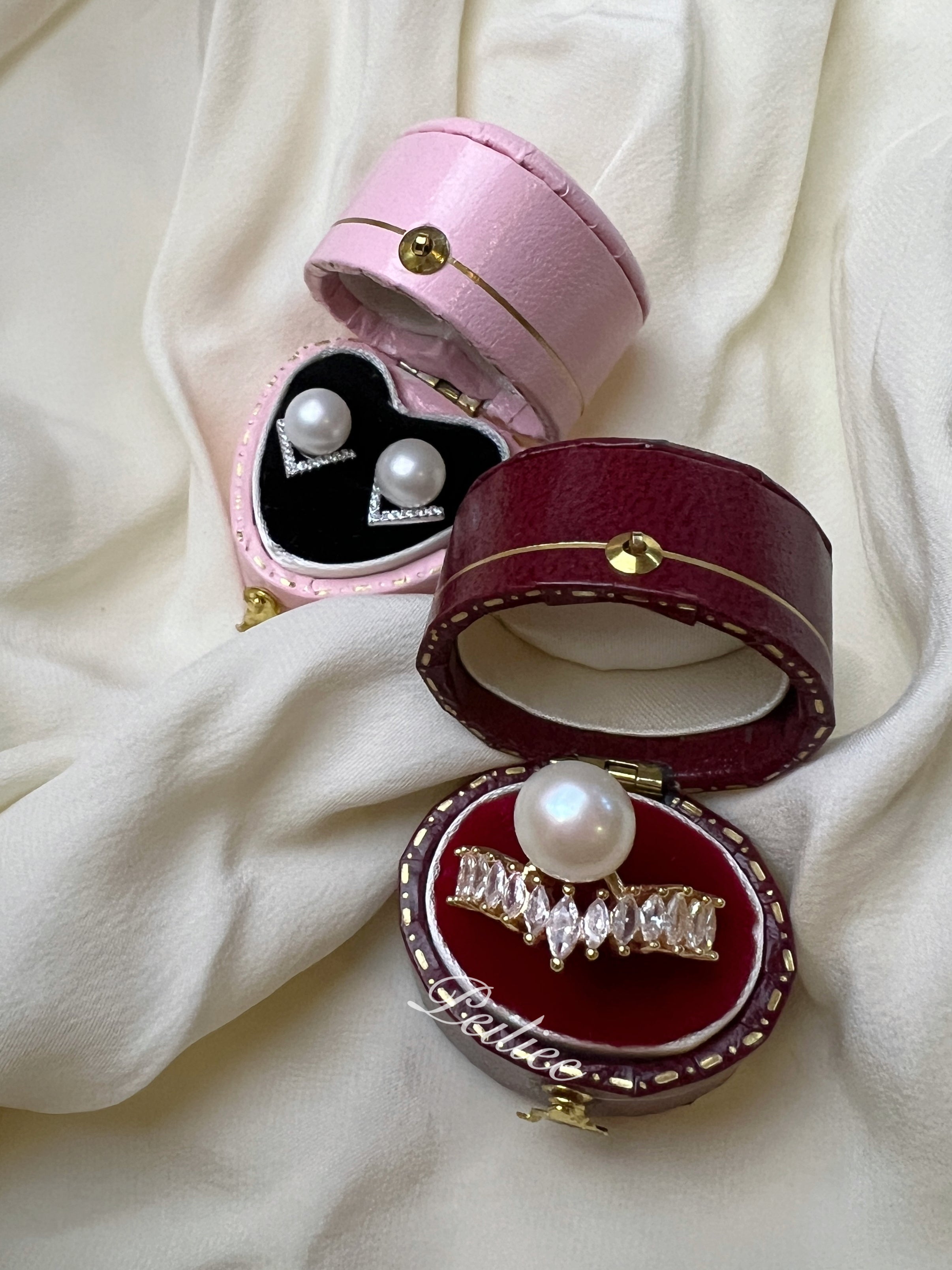 Get trendy with Love Me Like You Do Crystal 9-10mm Freshwater Pearl Ring - available at Peiliee Shop. Grab yours for $19.90 today!