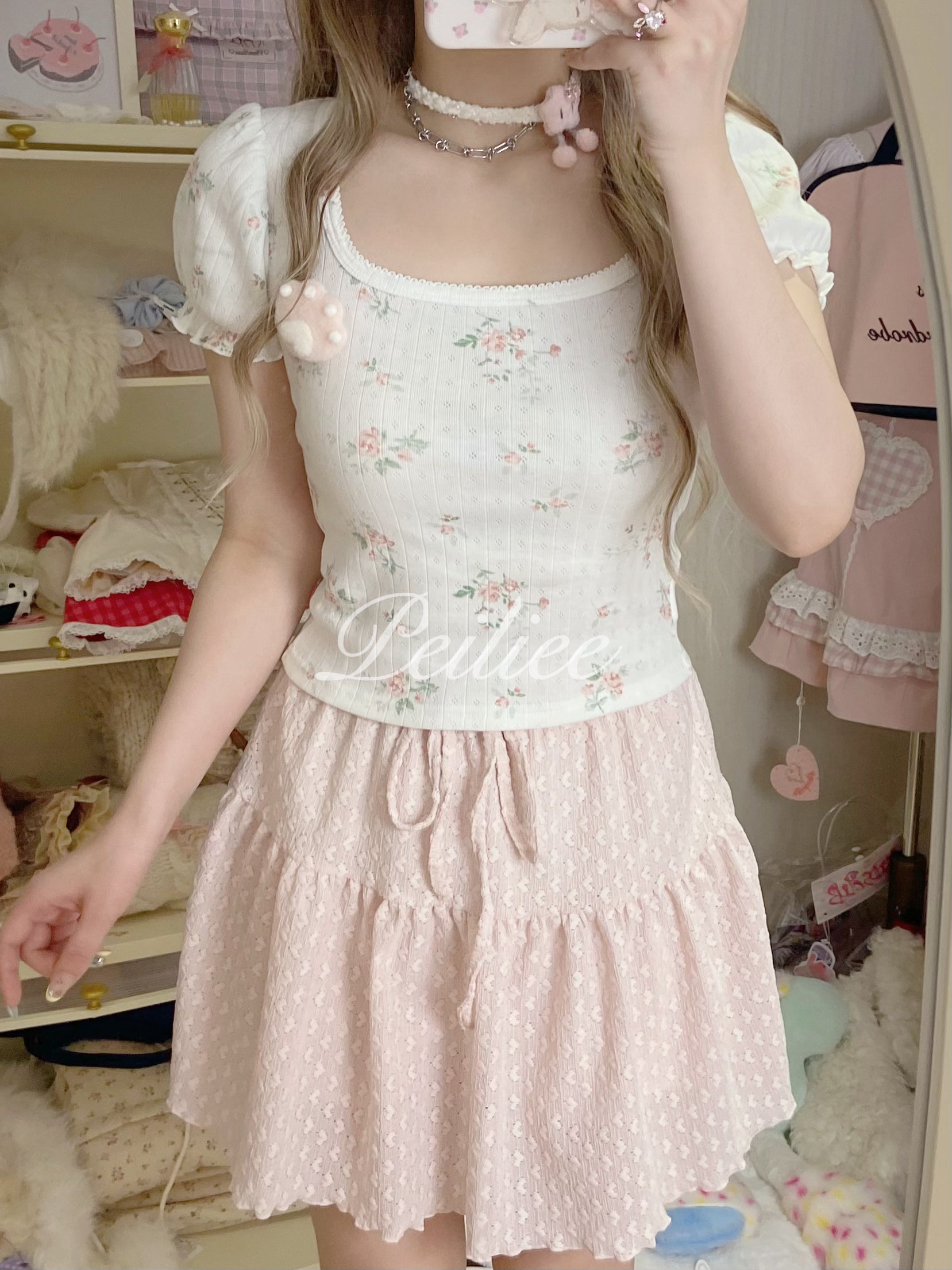 Get trendy with Floral Garden cotton shirt - Crop Top available at Peiliee Shop. Grab yours for $18.60 today!
