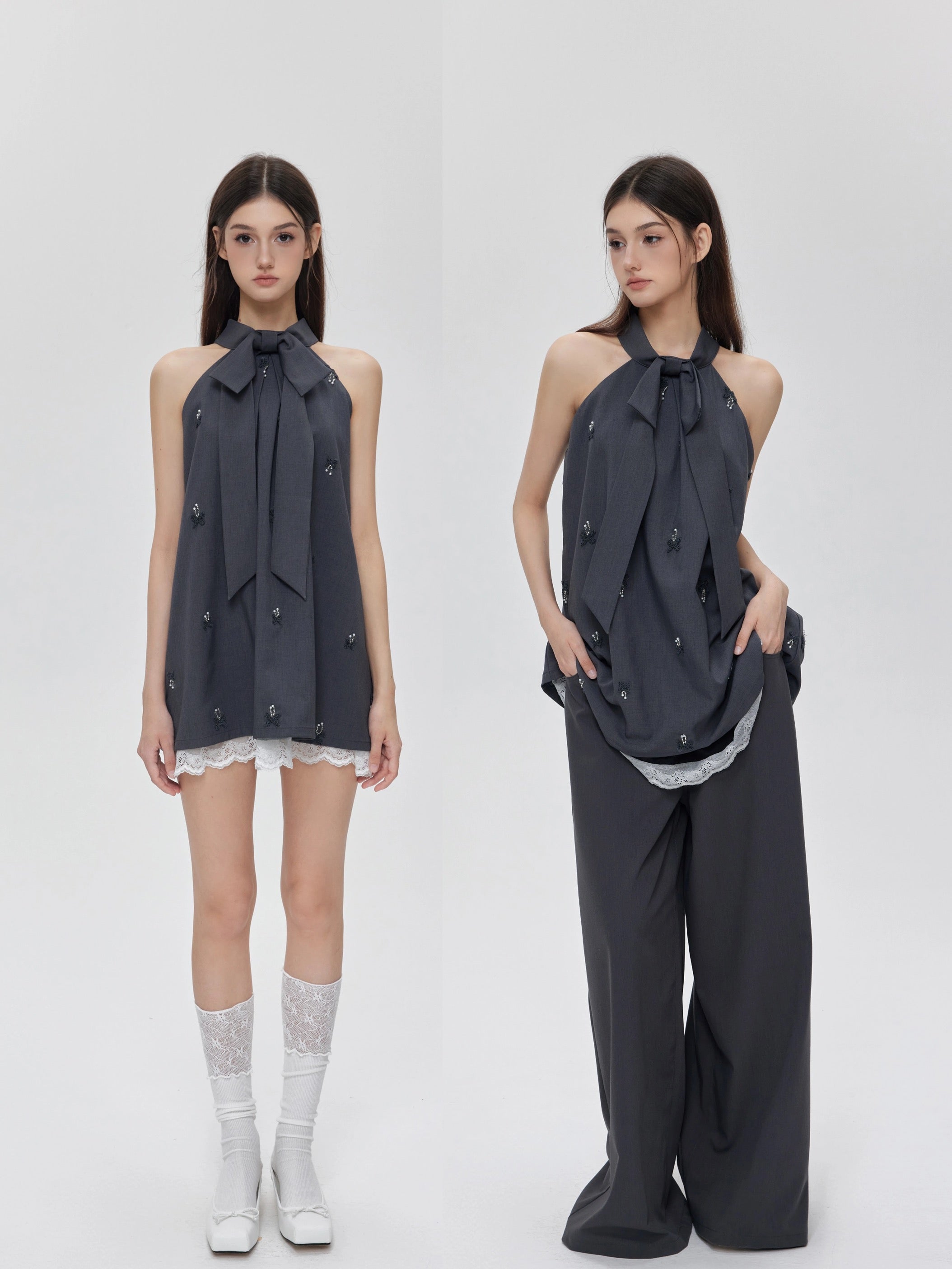Get trendy with I don’t care about you - mini dress set made with suit fabric - available at Peiliee Shop. Grab yours for $48 today!