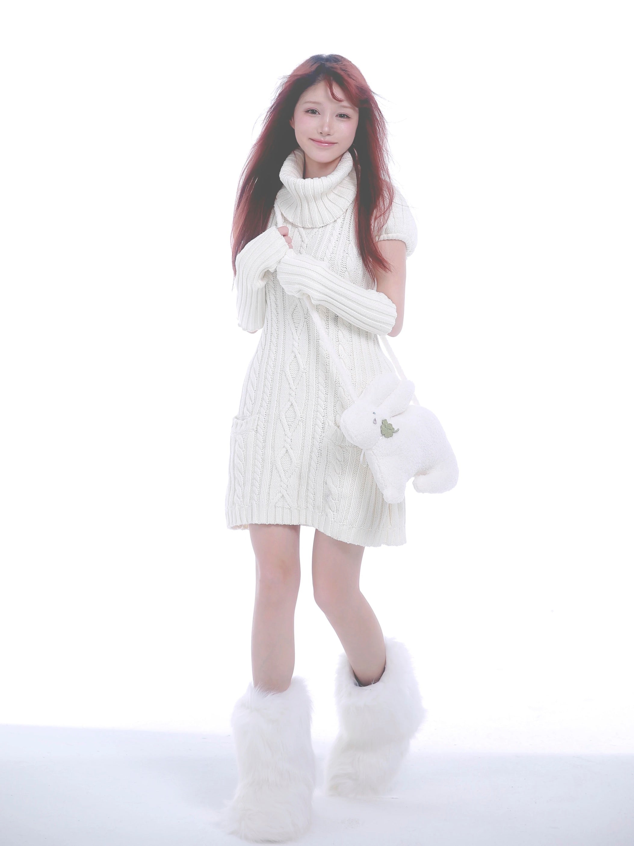 Get trendy with Rose Island Soft Snow White Princess Knitting Dress with removable collar Christmas - Dresses available at Peiliee Shop. Grab yours for $69 today!