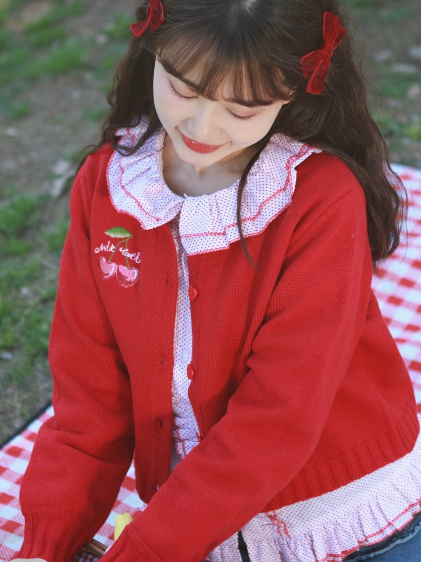 Get trendy with Doll Polka Dot Christmas Sweet Shirt - available at Peiliee Shop. Grab yours for $22 today!