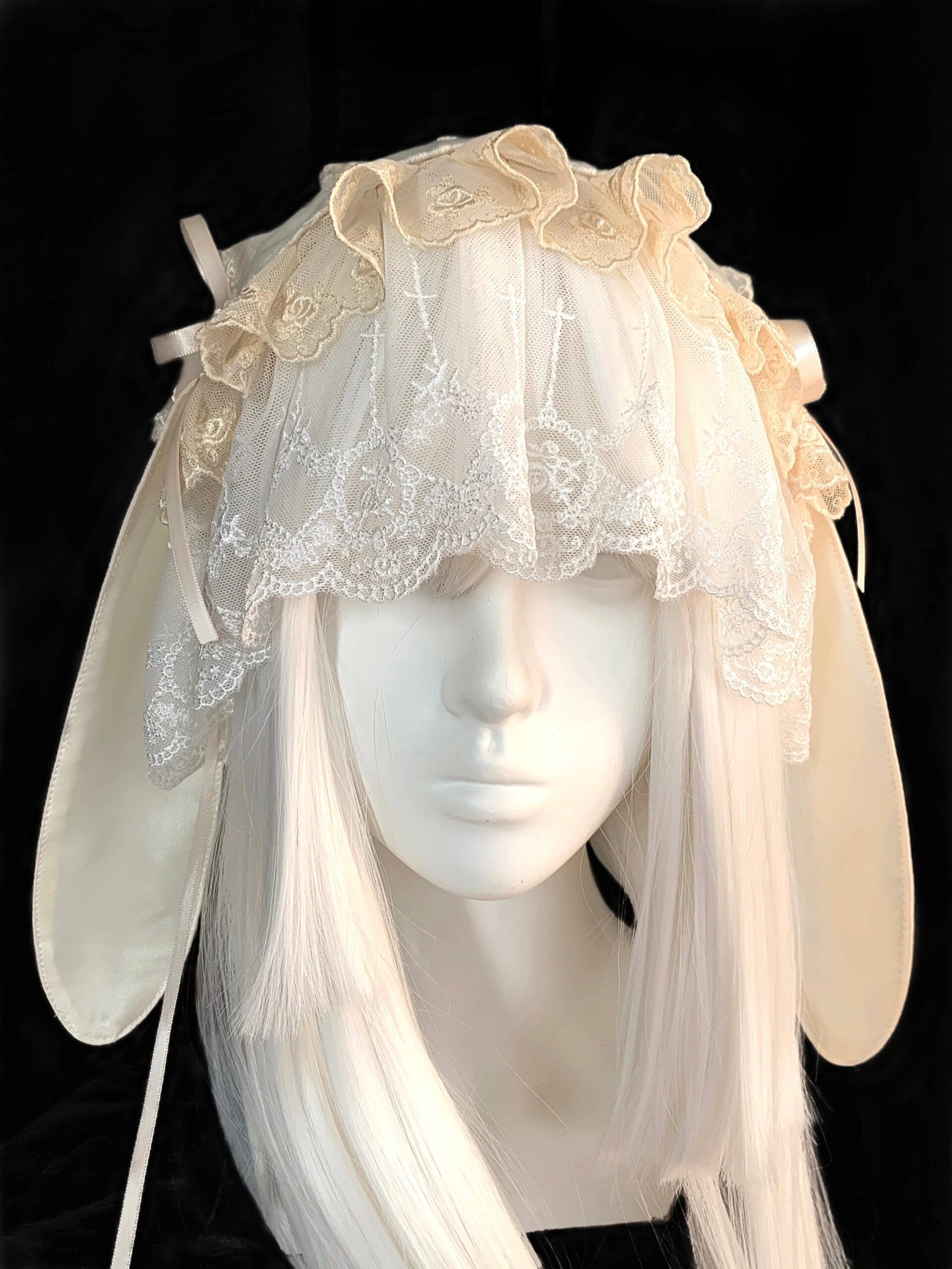 Get trendy with Beige Version Handmade Bunny Hat Headband - available at Peiliee Shop. Grab yours for $21.90 today!