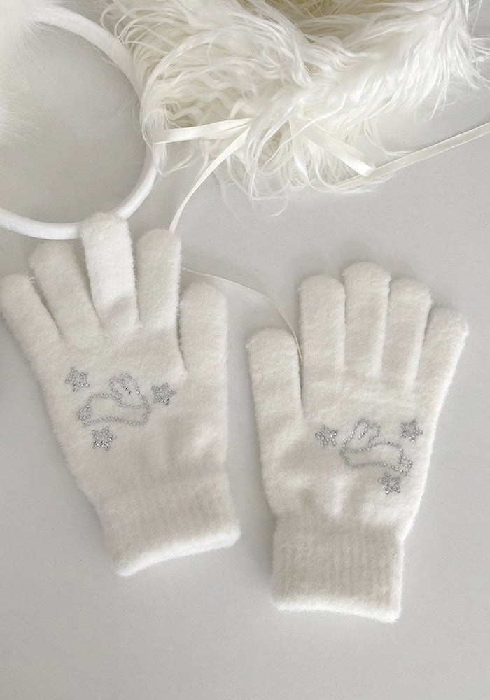 Get trendy with Soft Bunny Wonderland Faux Wool Gloves - Gloves available at Peiliee Shop. Grab yours for $12 today!