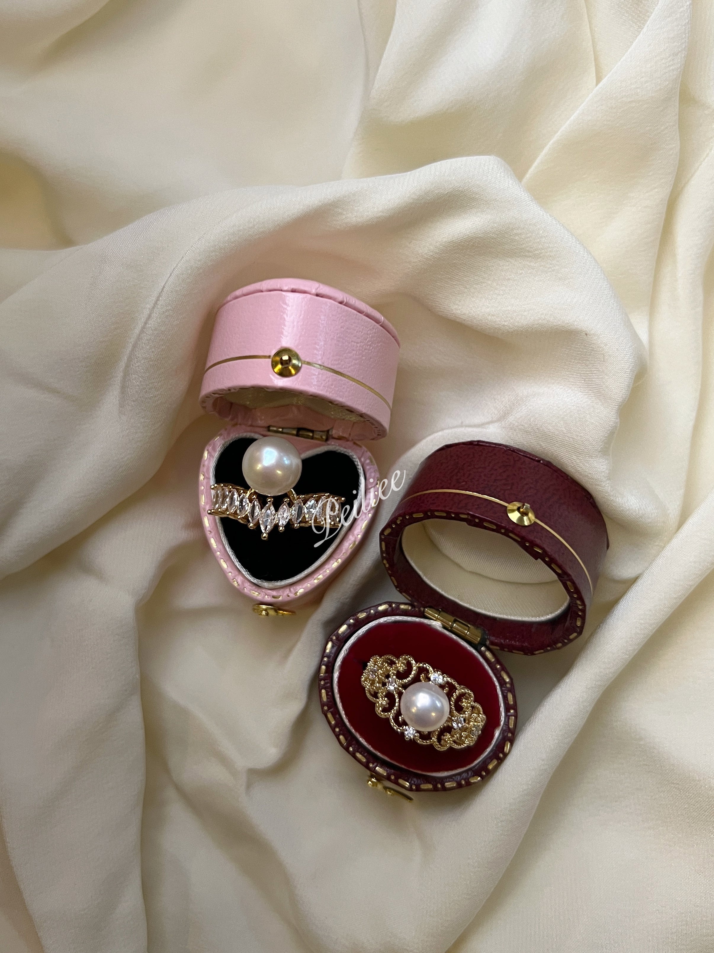Get trendy with Love Me Like You Do Crystal 9-10mm Freshwater Pearl Ring - available at Peiliee Shop. Grab yours for $19.90 today!