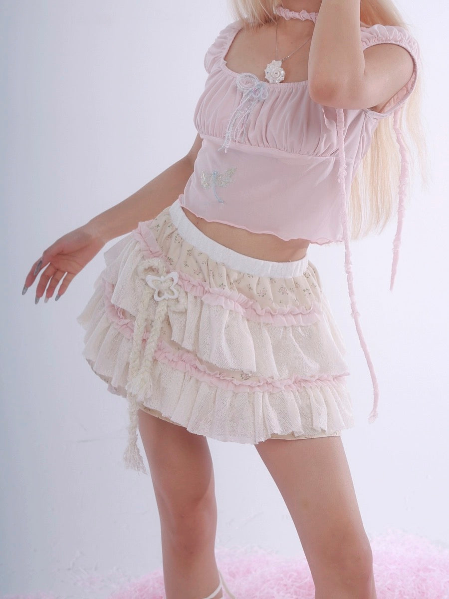 Get trendy with I am so iconic - Rose Island Cotton Mini Skirt - available at Peiliee Shop. Grab yours for $44 today!