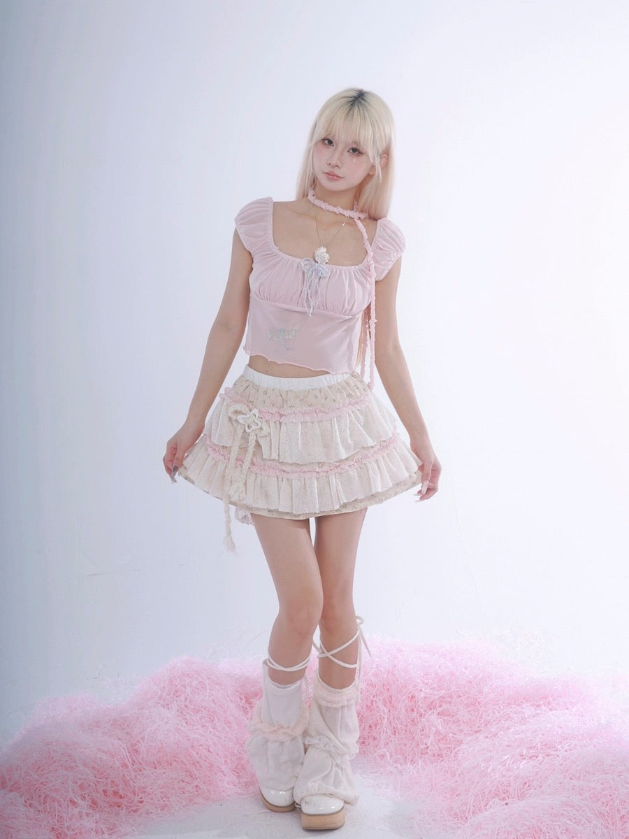 Get trendy with I am so iconic - Rose Island Cotton Mini Skirt - available at Peiliee Shop. Grab yours for $44 today!