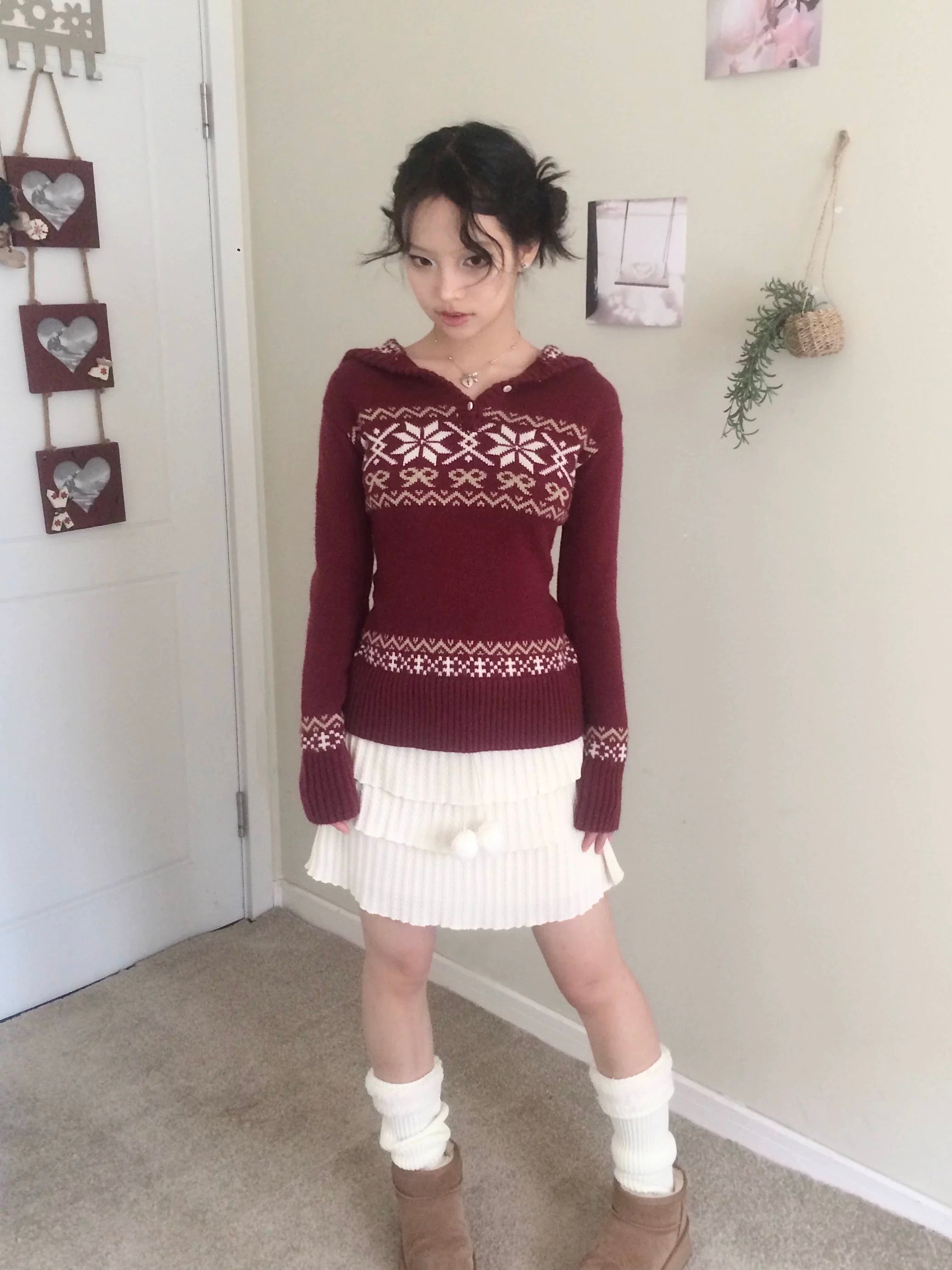 Get trendy with Sic Astra Coquette Doll hoodie sweater - Accessories available at Peiliee Shop. Grab yours for $49 today!