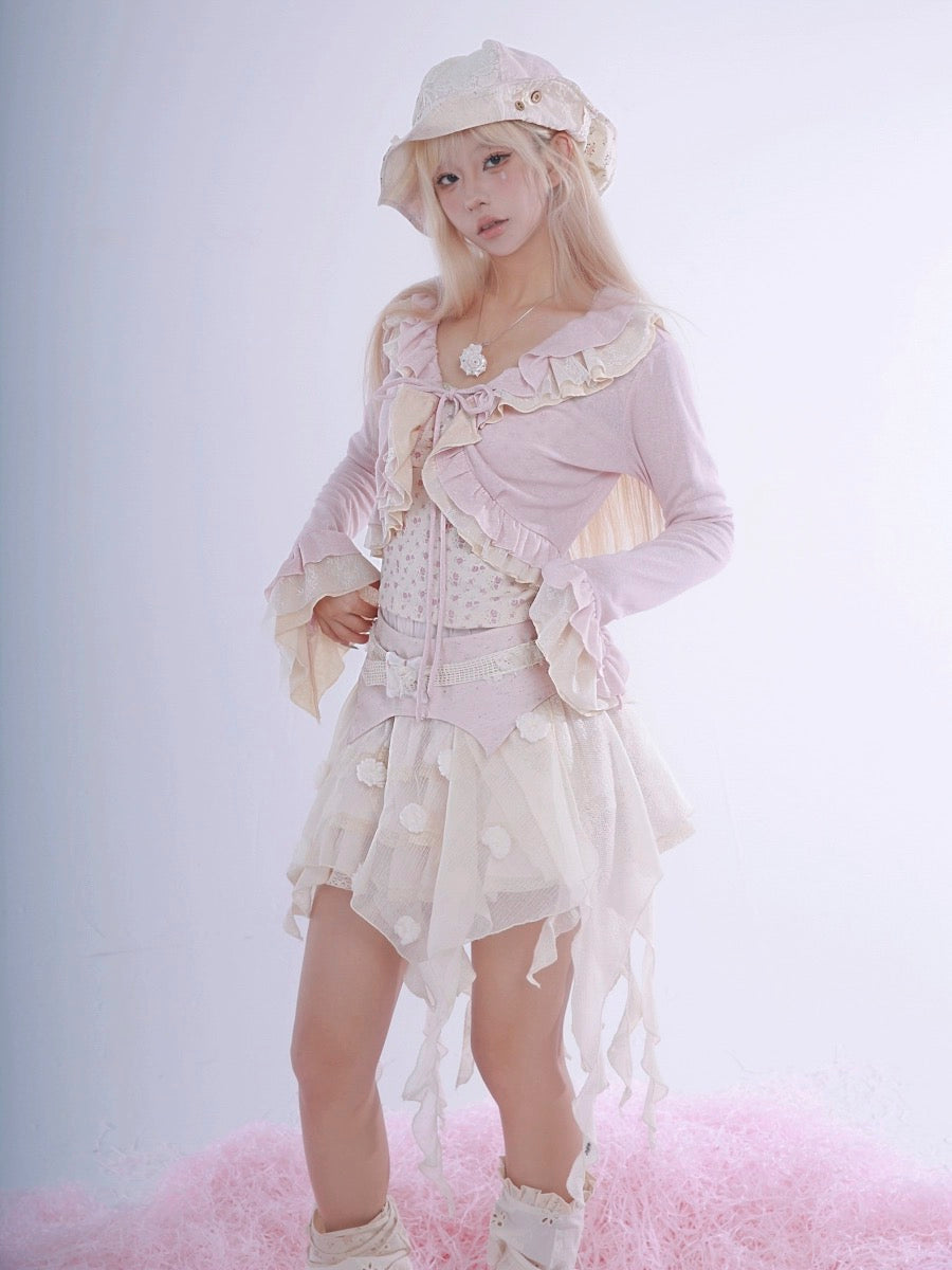 Get trendy with Rosy Dreams Flowery Cardigan - available at Peiliee Shop. Grab yours for $42 today!