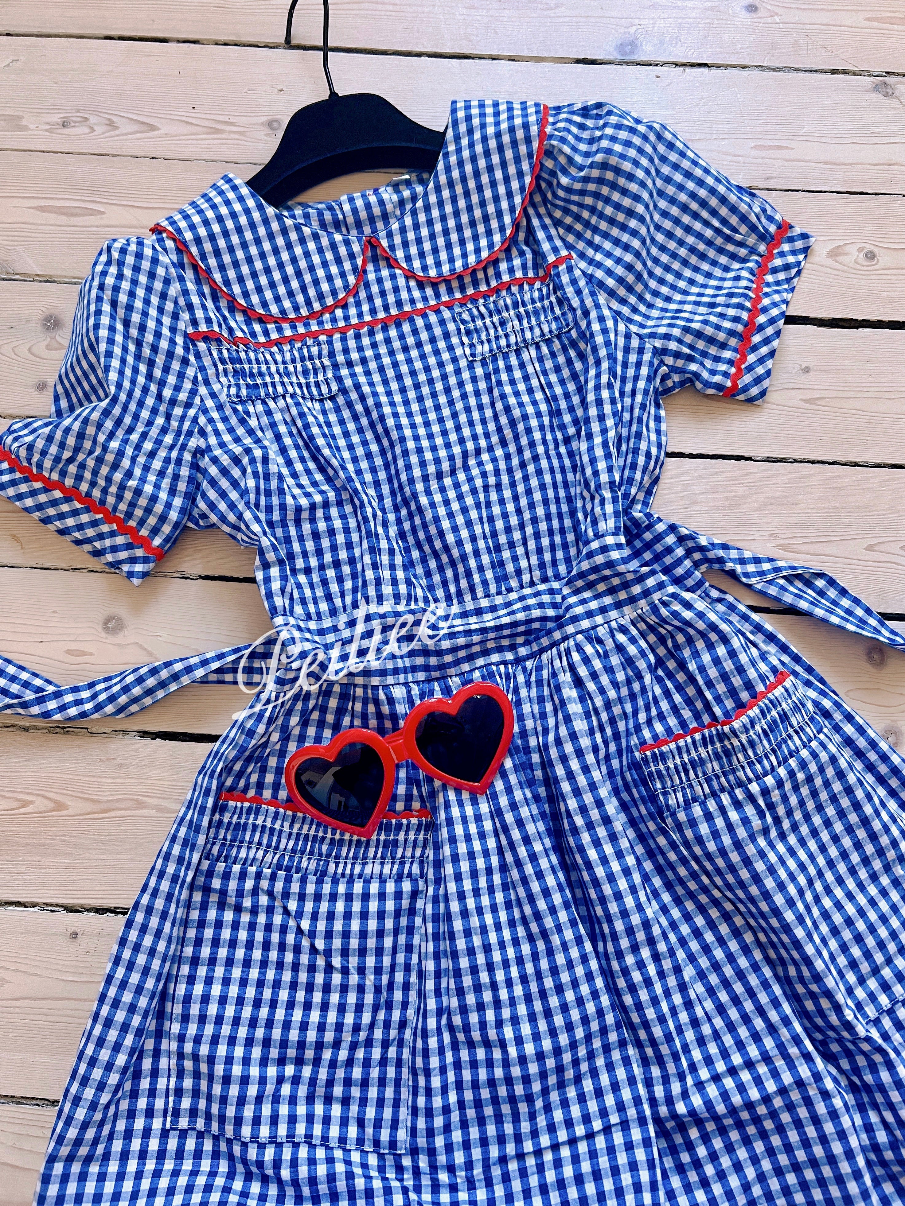 Get trendy with Gingham Babydoll Coquette Lolita Movie Inspired Dress - available at Peiliee Shop. Grab yours for $35 today!